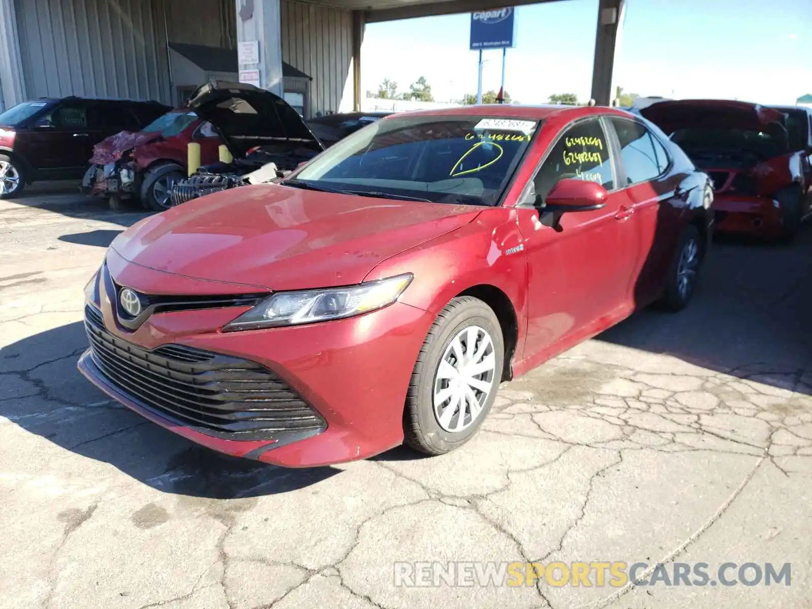 2 Photograph of a damaged car 4T1B31HK9KU515856 TOYOTA CAMRY 2019