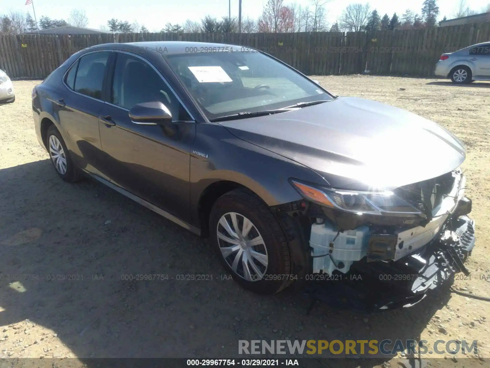 1 Photograph of a damaged car 4T1B31HK9KU517980 TOYOTA CAMRY 2019