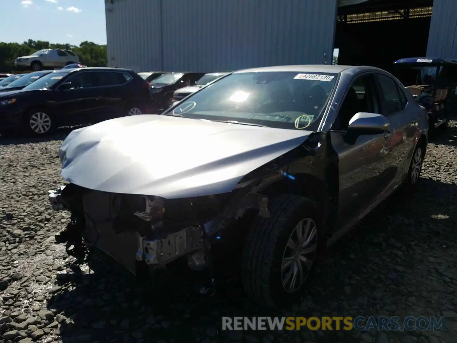 2 Photograph of a damaged car 4T1B31HKXKU005595 TOYOTA CAMRY 2019