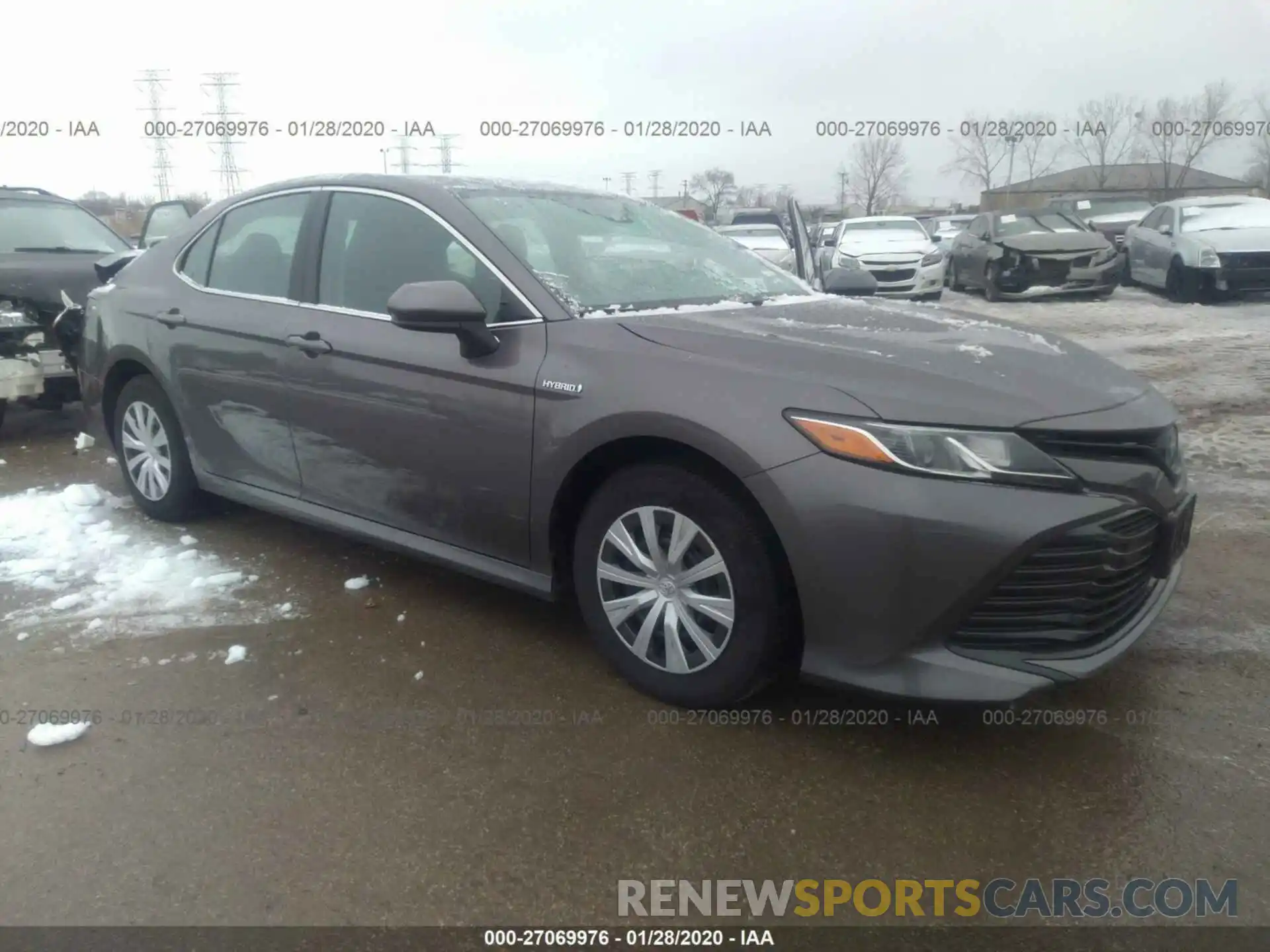 1 Photograph of a damaged car 4T1B31HKXKU005760 TOYOTA CAMRY 2019