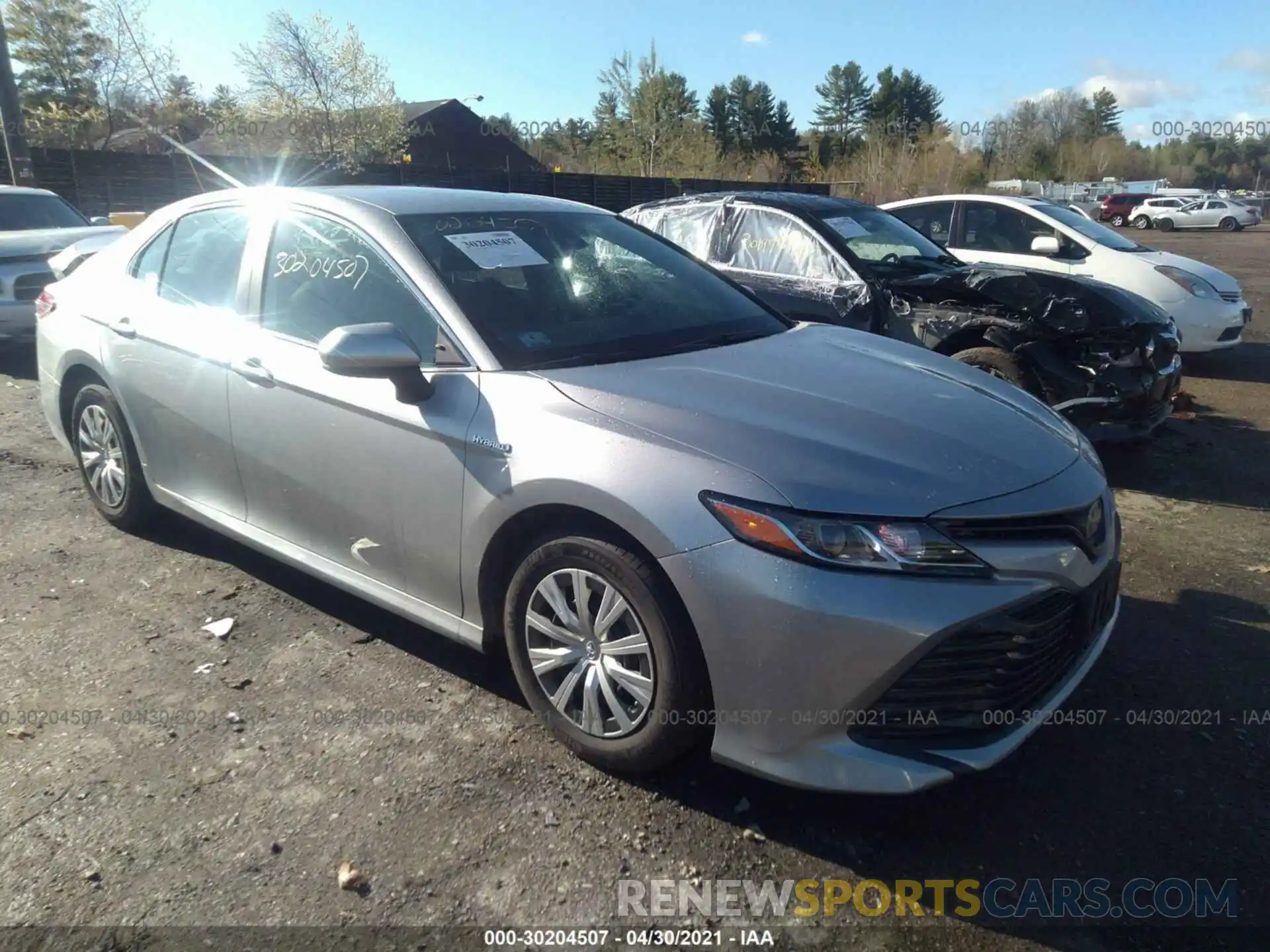 1 Photograph of a damaged car 4T1B31HKXKU007945 TOYOTA CAMRY 2019