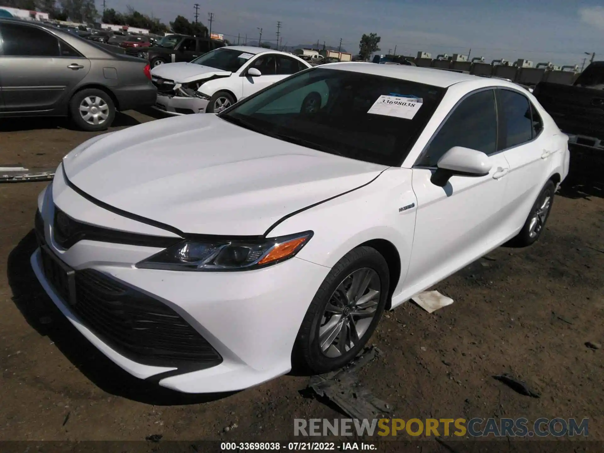 2 Photograph of a damaged car 4T1B31HKXKU008707 TOYOTA CAMRY 2019