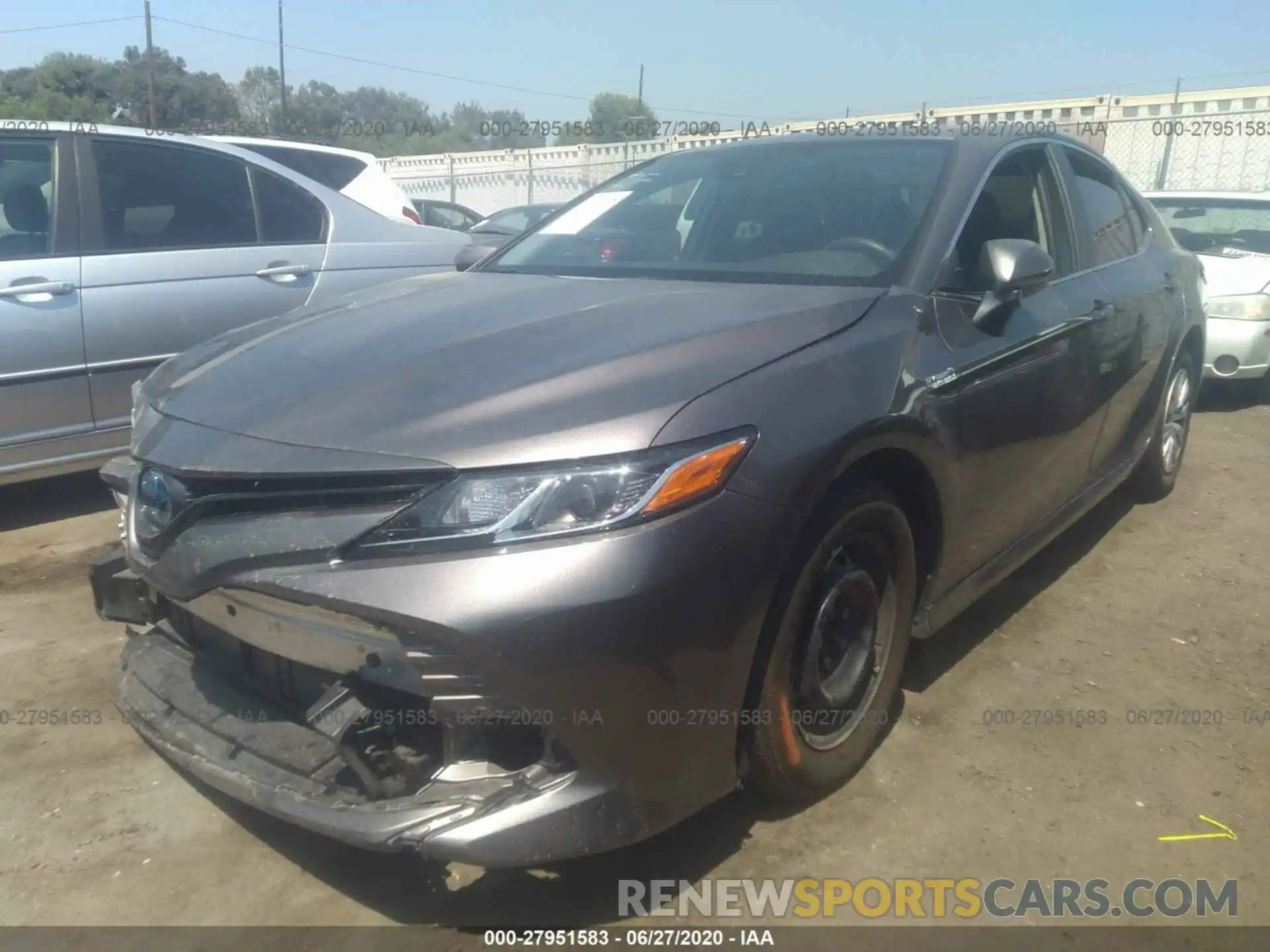 2 Photograph of a damaged car 4T1B31HKXKU509368 TOYOTA CAMRY 2019