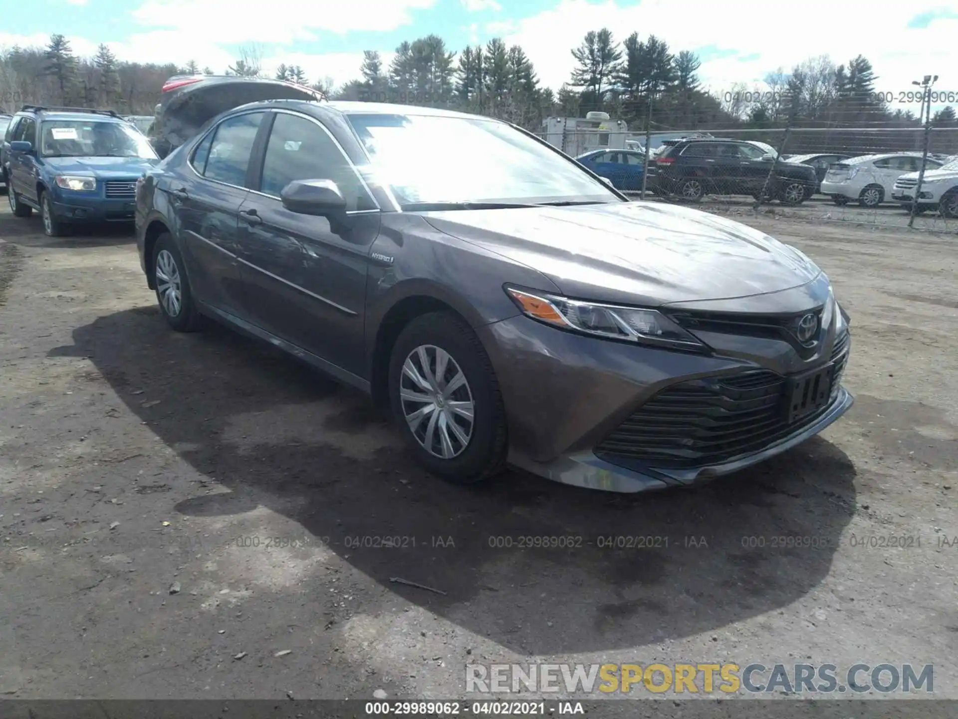 1 Photograph of a damaged car 4T1B31HKXKU514425 TOYOTA CAMRY 2019