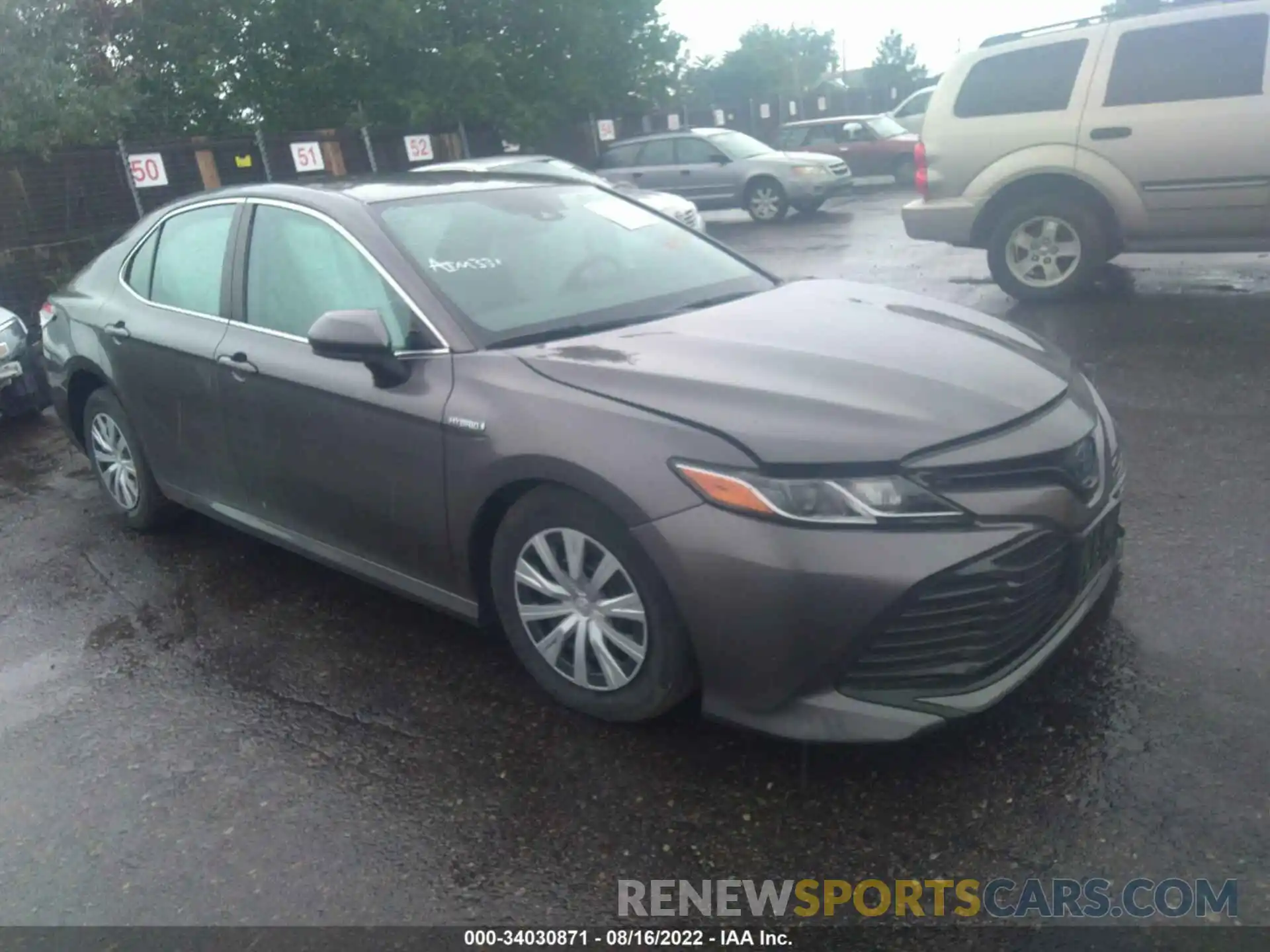 1 Photograph of a damaged car 4T1B31HKXKU515008 TOYOTA CAMRY 2019