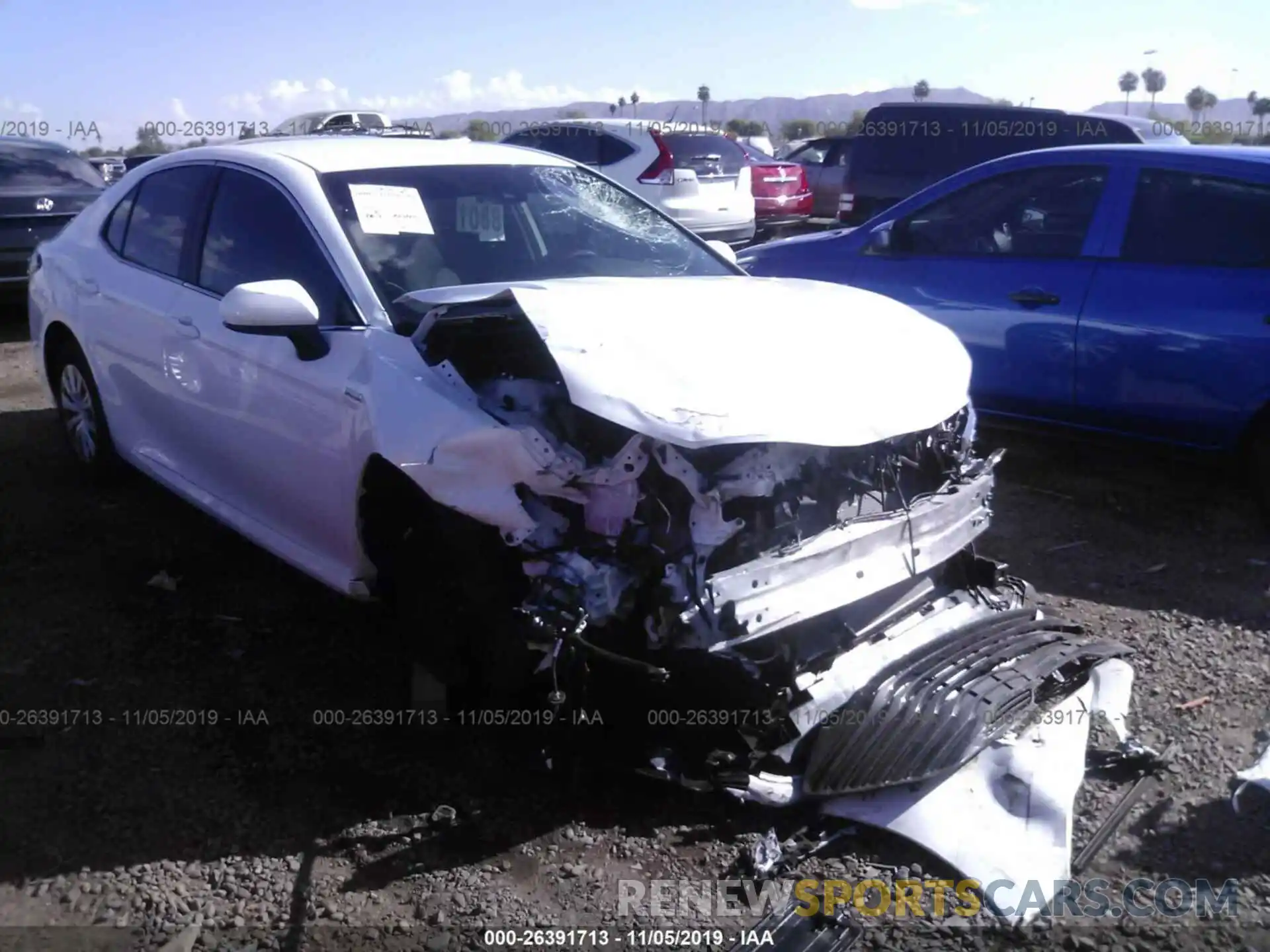 1 Photograph of a damaged car 4T1B31HKXKU516403 TOYOTA CAMRY 2019