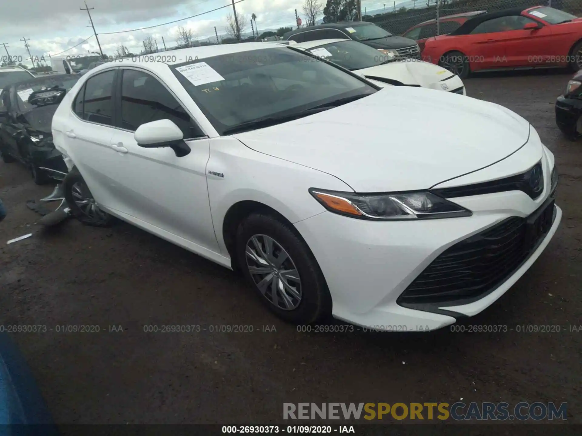 1 Photograph of a damaged car 4T1B31HKXKU517907 TOYOTA CAMRY 2019