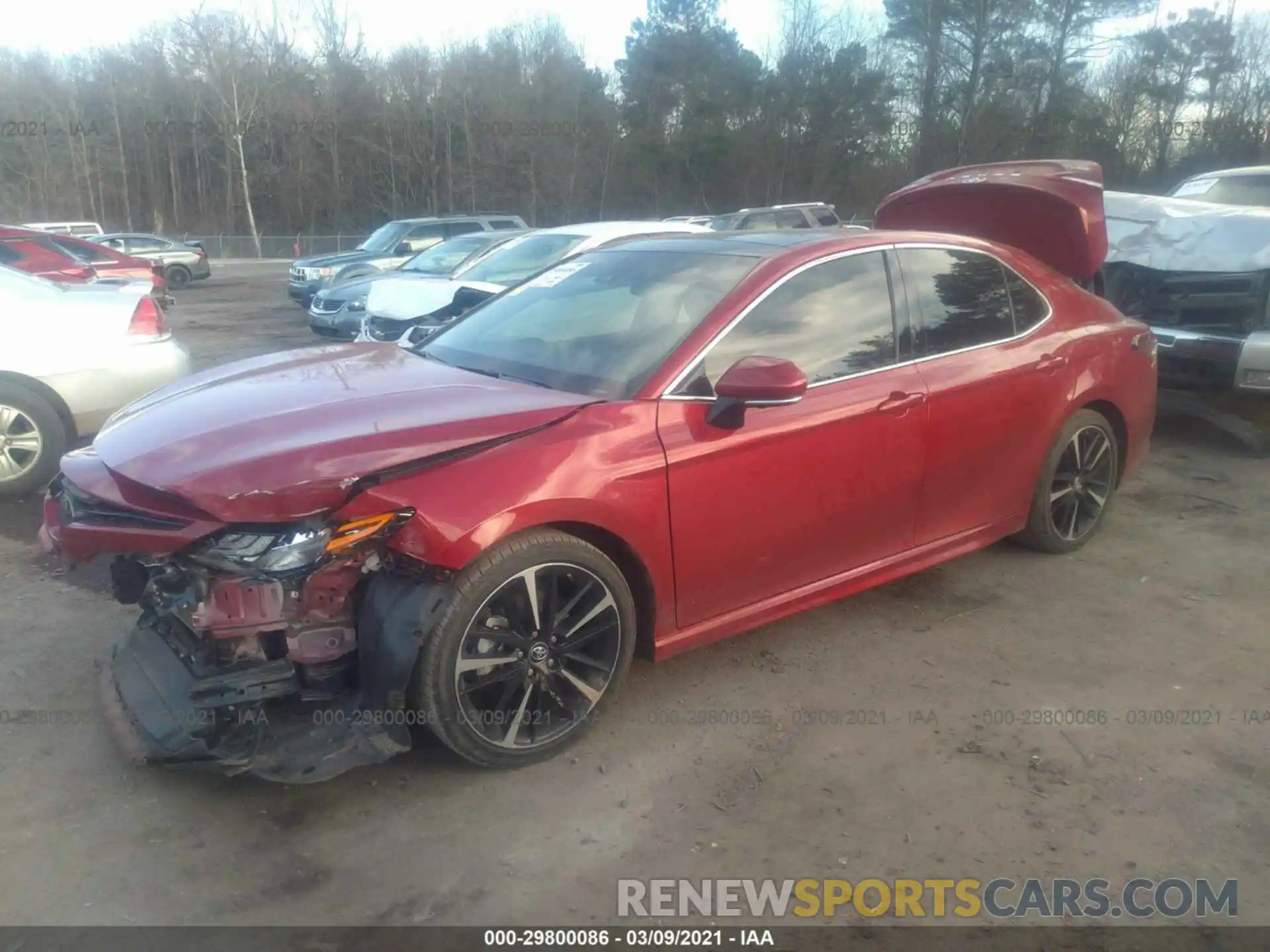 2 Photograph of a damaged car 4T1B61HK0KU167291 TOYOTA CAMRY 2019