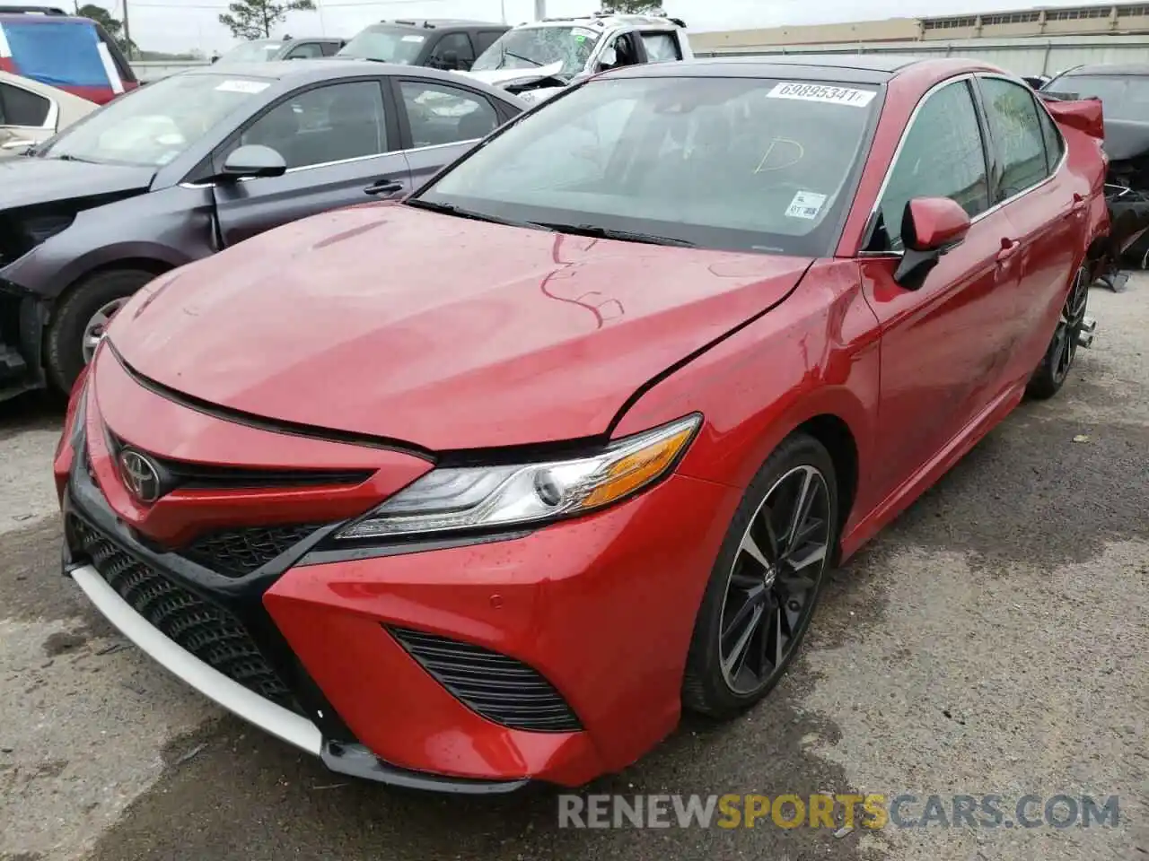 2 Photograph of a damaged car 4T1B61HK0KU191171 TOYOTA CAMRY 2019