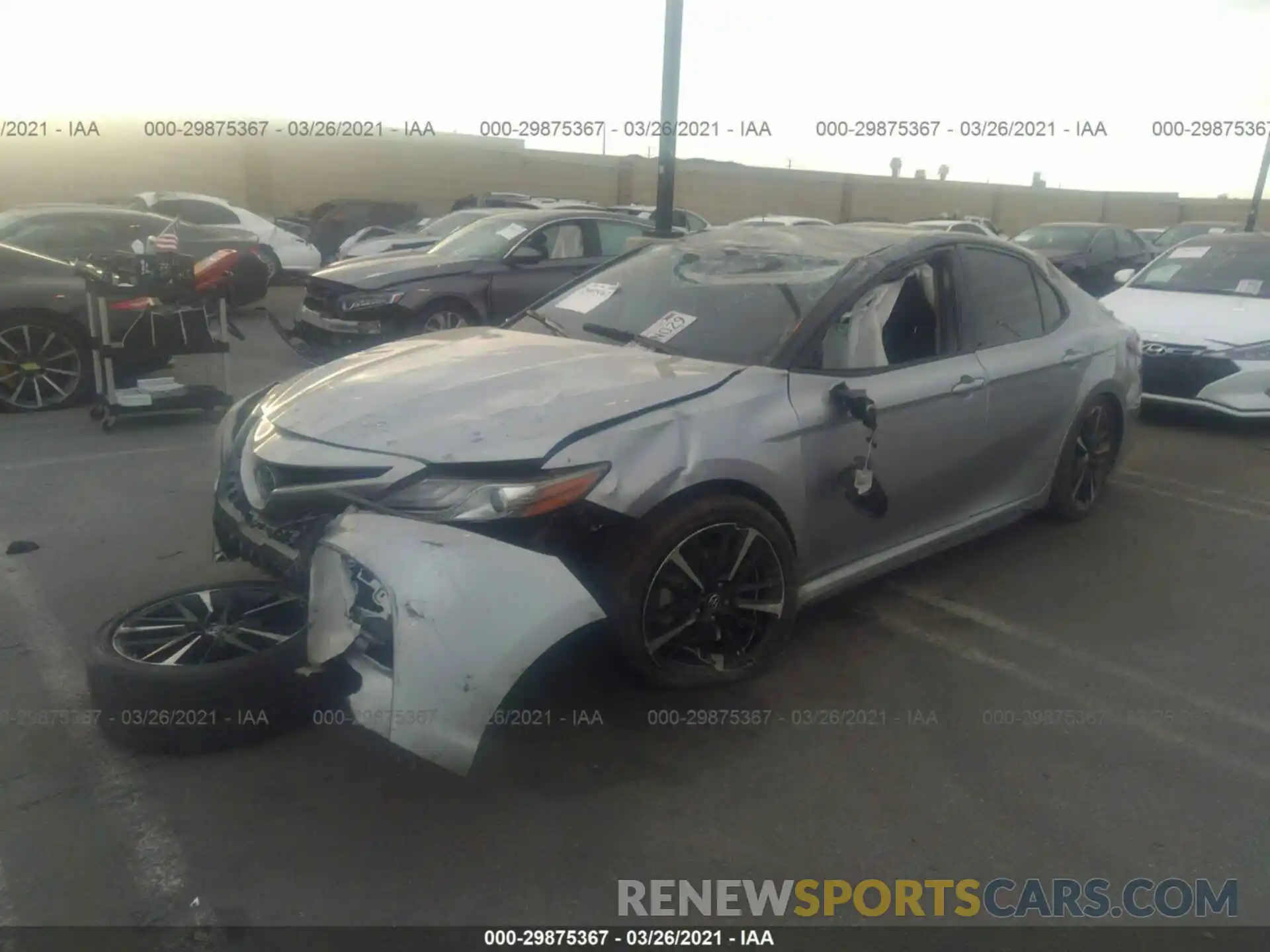 2 Photograph of a damaged car 4T1B61HK0KU198430 TOYOTA CAMRY 2019