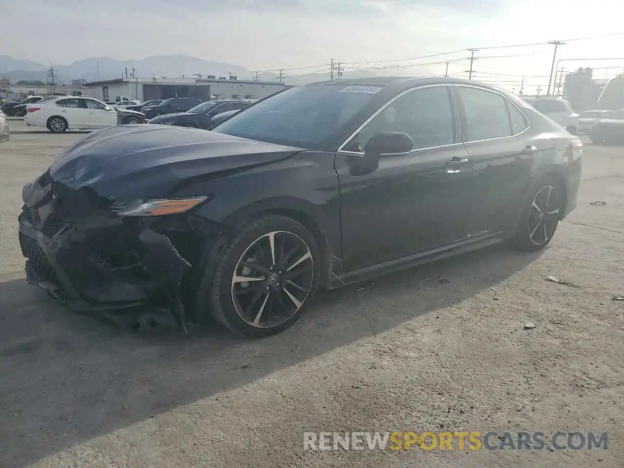 1 Photograph of a damaged car 4T1B61HK0KU217803 TOYOTA CAMRY 2019