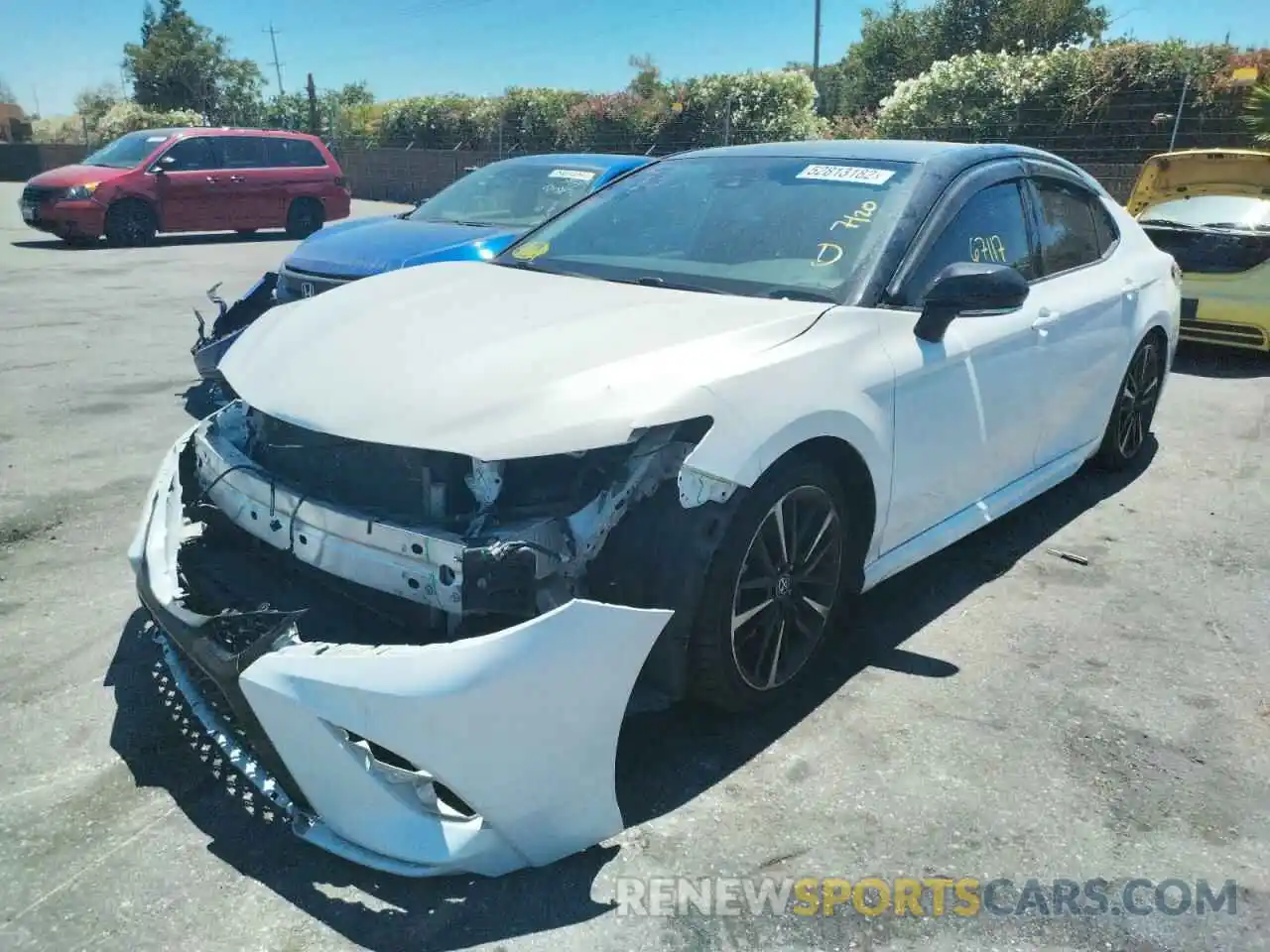 2 Photograph of a damaged car 4T1B61HK0KU245794 TOYOTA CAMRY 2019