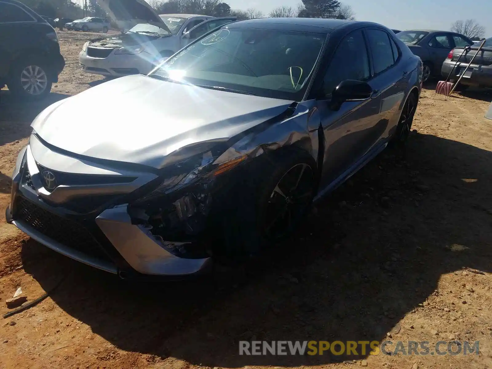 2 Photograph of a damaged car 4T1B61HK0KU281873 TOYOTA CAMRY 2019