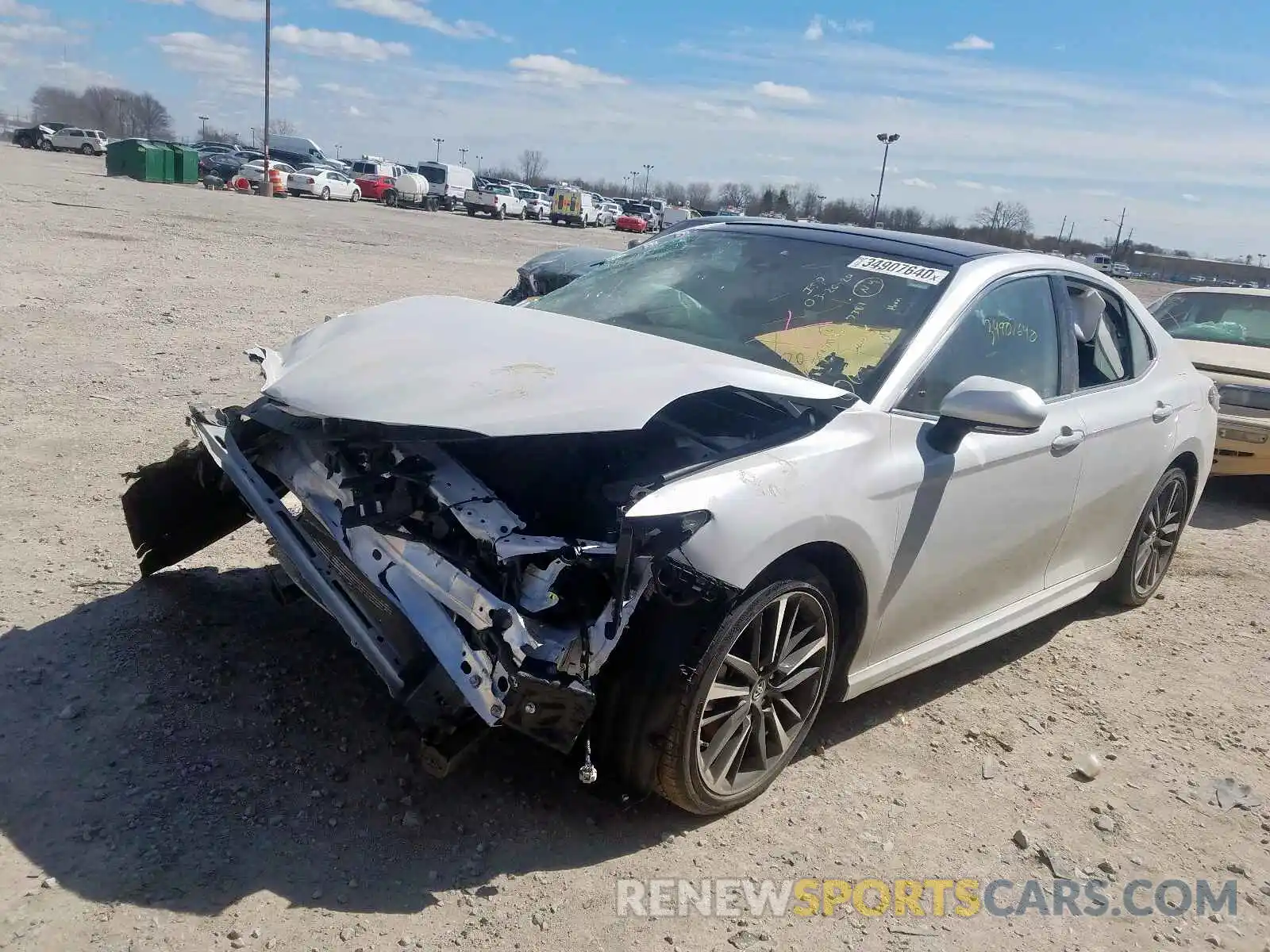 2 Photograph of a damaged car 4T1B61HK0KU737984 TOYOTA CAMRY 2019