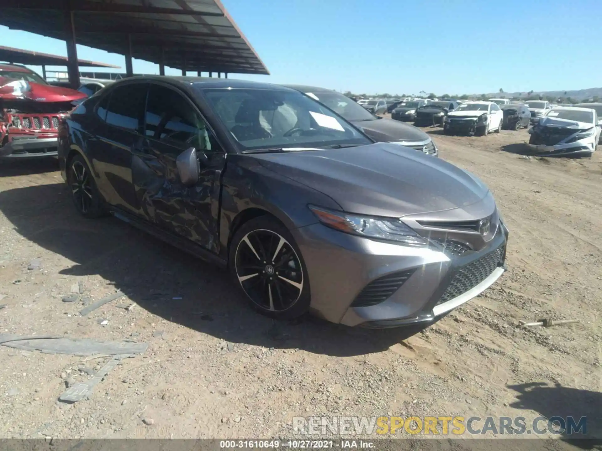 1 Photograph of a damaged car 4T1B61HK0KU782522 TOYOTA CAMRY 2019