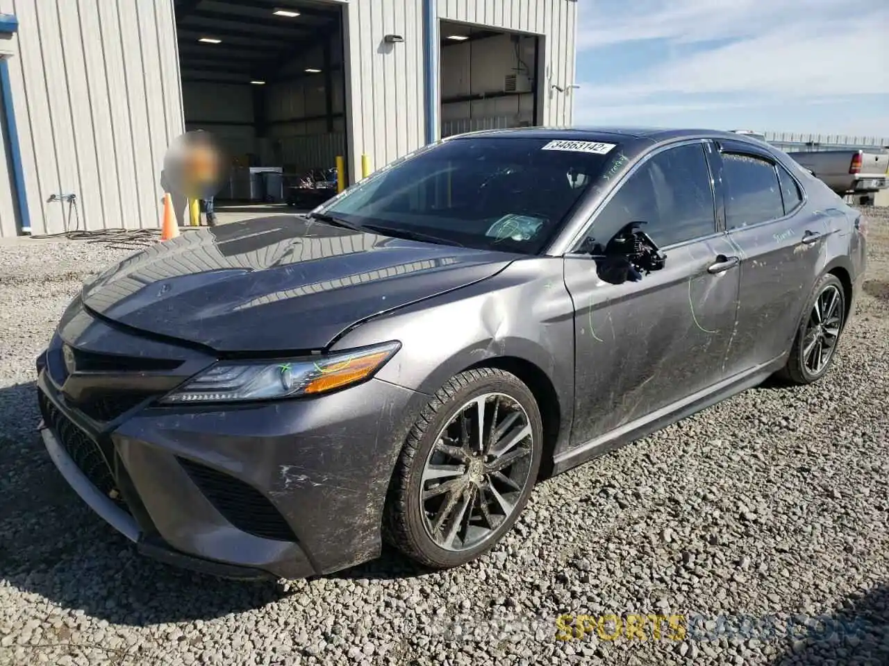 2 Photograph of a damaged car 4T1B61HK0KU813638 TOYOTA CAMRY 2019