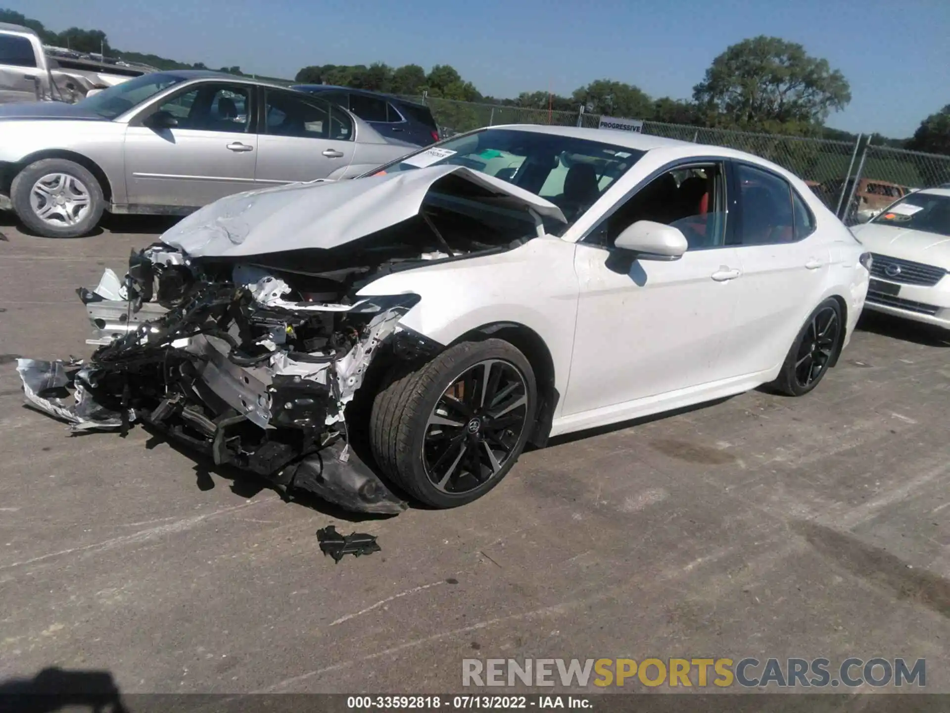 2 Photograph of a damaged car 4T1B61HK0KU837020 TOYOTA CAMRY 2019