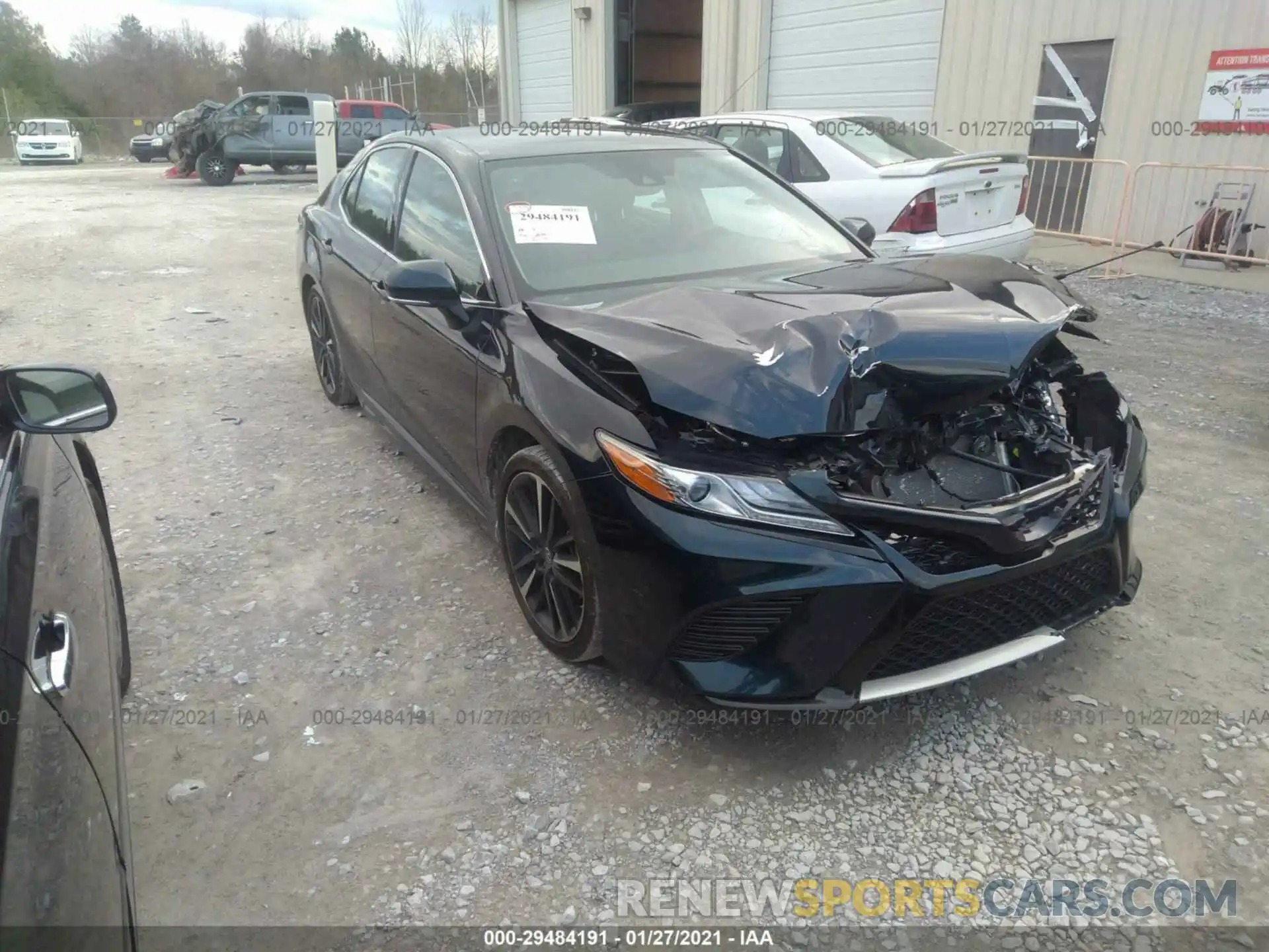 1 Photograph of a damaged car 4T1B61HK0KU853878 TOYOTA CAMRY 2019