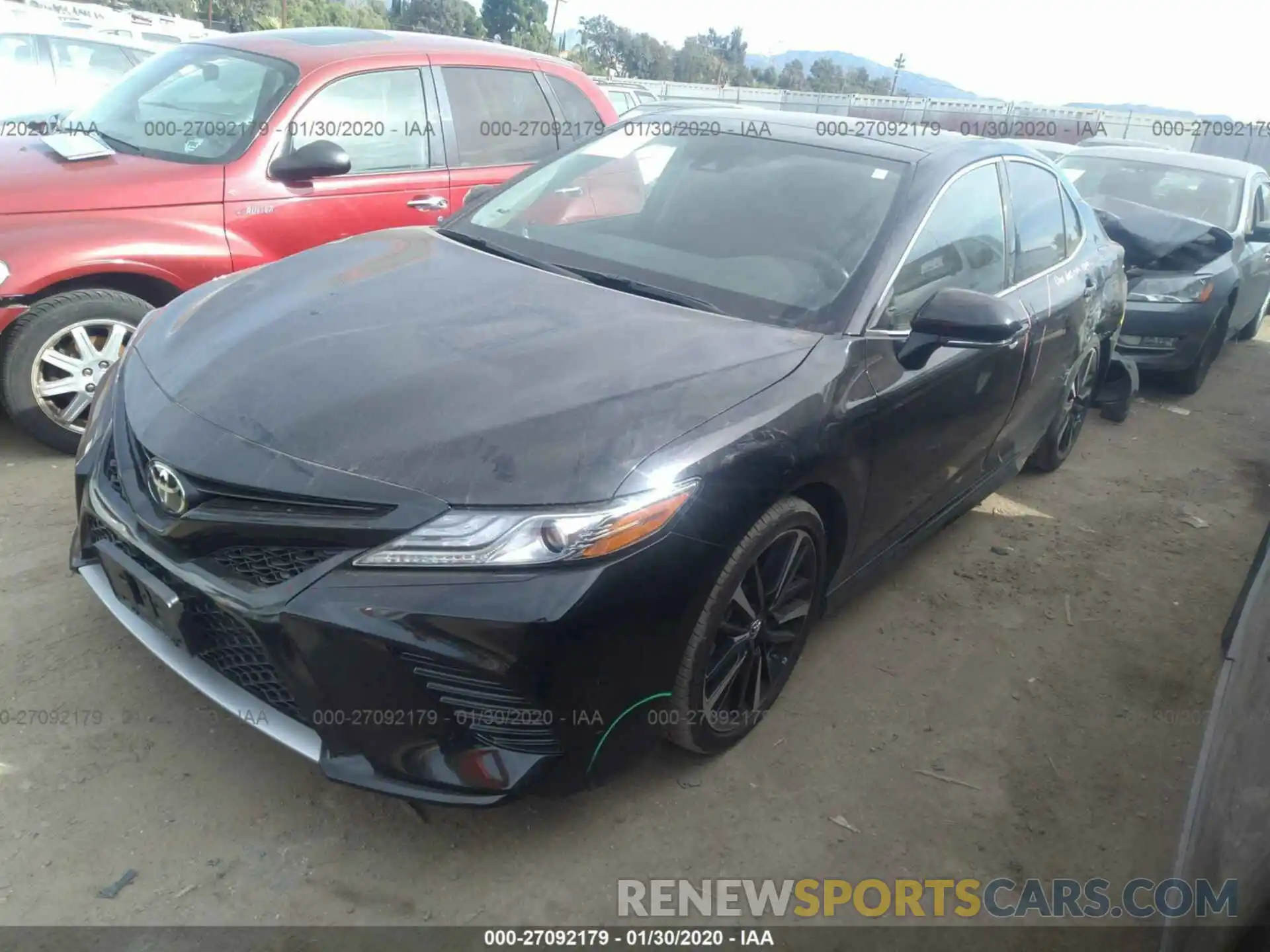 2 Photograph of a damaged car 4T1B61HK1KU166523 TOYOTA CAMRY 2019