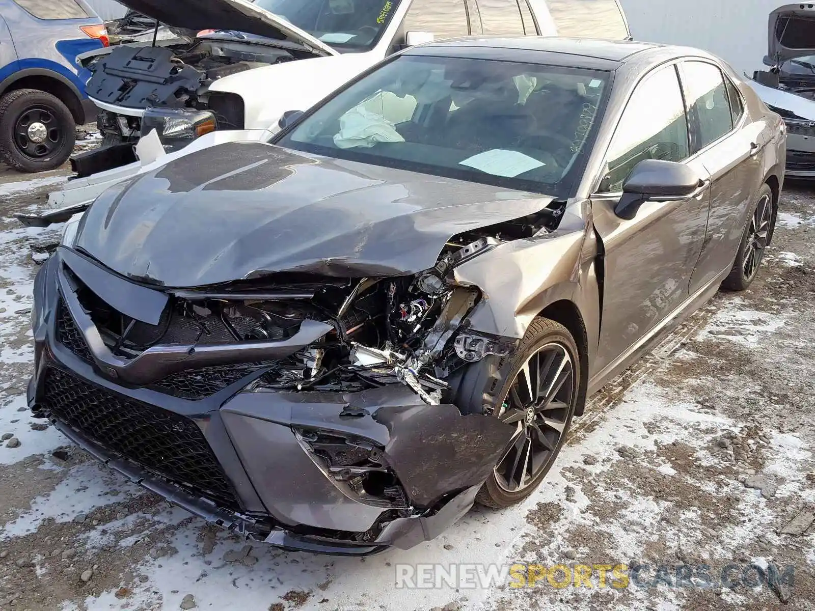 2 Photograph of a damaged car 4T1B61HK1KU168921 TOYOTA CAMRY 2019