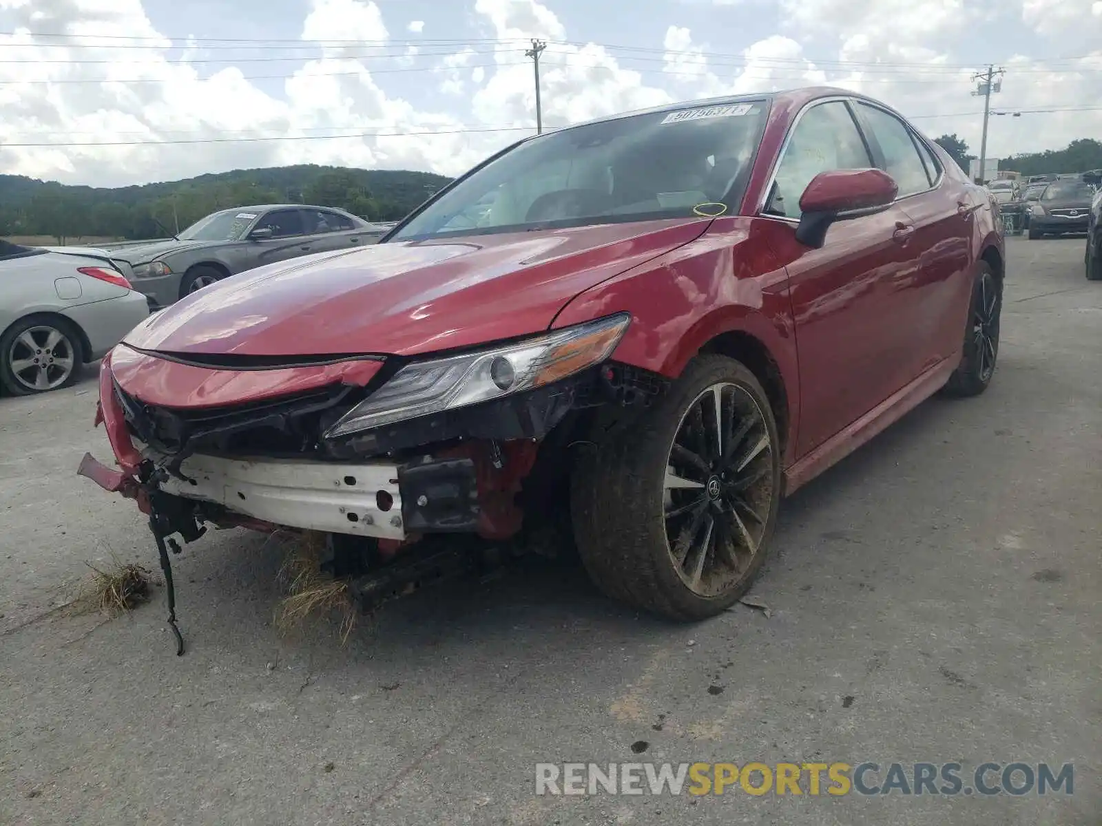 2 Photograph of a damaged car 4T1B61HK1KU183659 TOYOTA CAMRY 2019