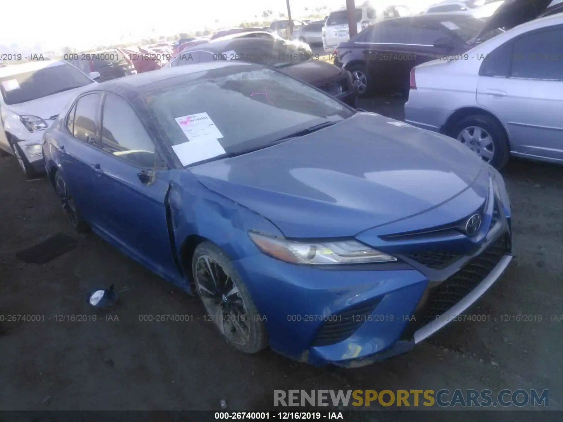 1 Photograph of a damaged car 4T1B61HK1KU207507 TOYOTA CAMRY 2019