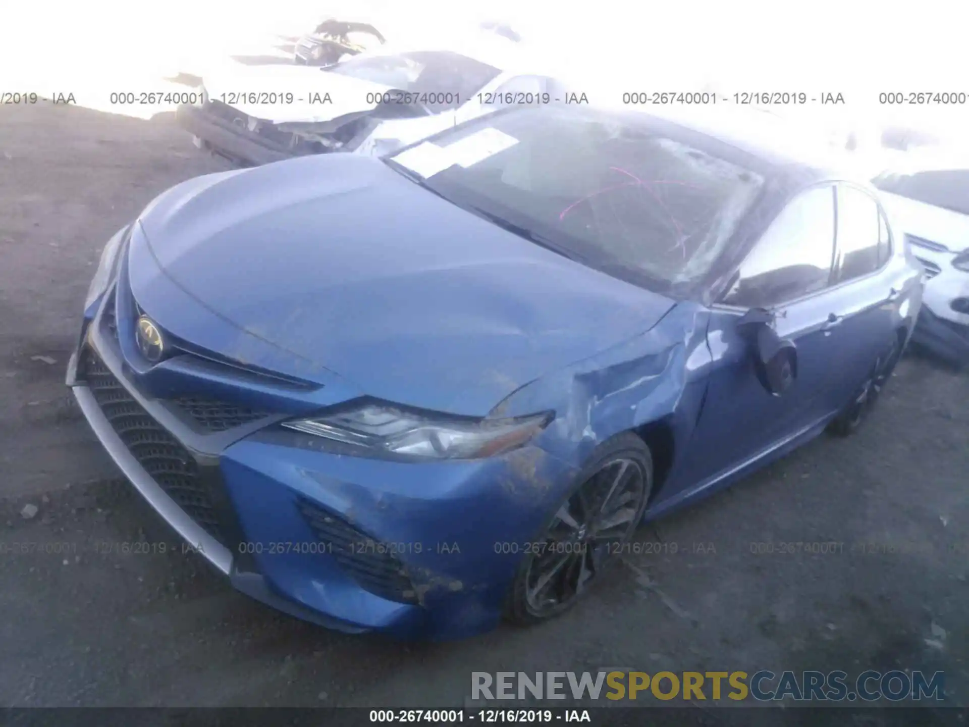 2 Photograph of a damaged car 4T1B61HK1KU207507 TOYOTA CAMRY 2019