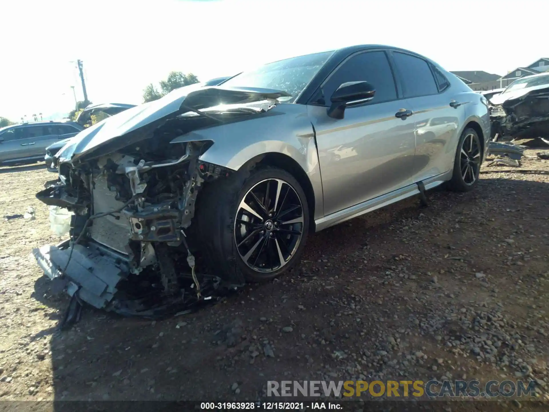 2 Photograph of a damaged car 4T1B61HK1KU219740 TOYOTA CAMRY 2019