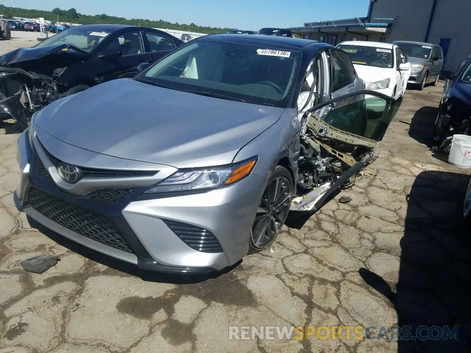 2 Photograph of a damaged car 4T1B61HK1KU229149 TOYOTA CAMRY 2019