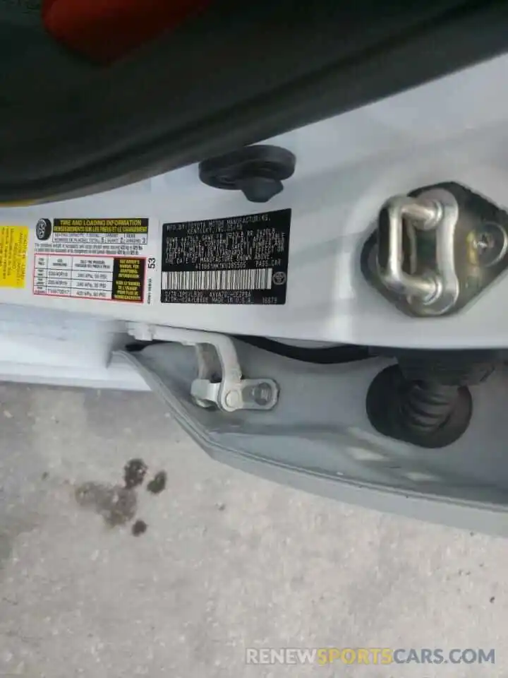 10 Photograph of a damaged car 4T1B61HK1KU265505 TOYOTA CAMRY 2019