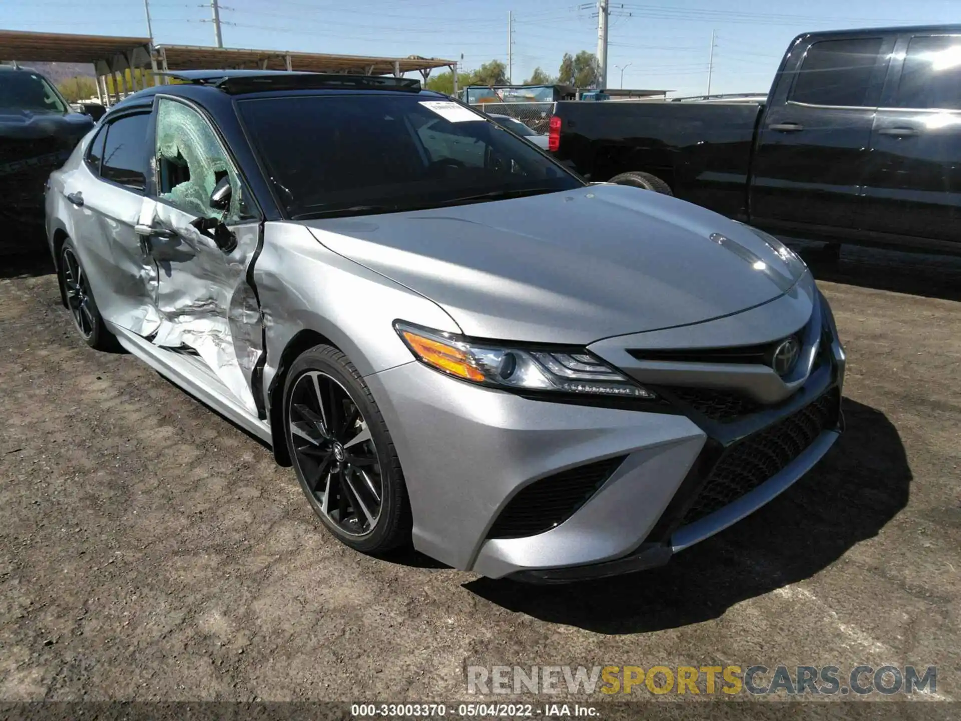 1 Photograph of a damaged car 4T1B61HK1KU297905 TOYOTA CAMRY 2019