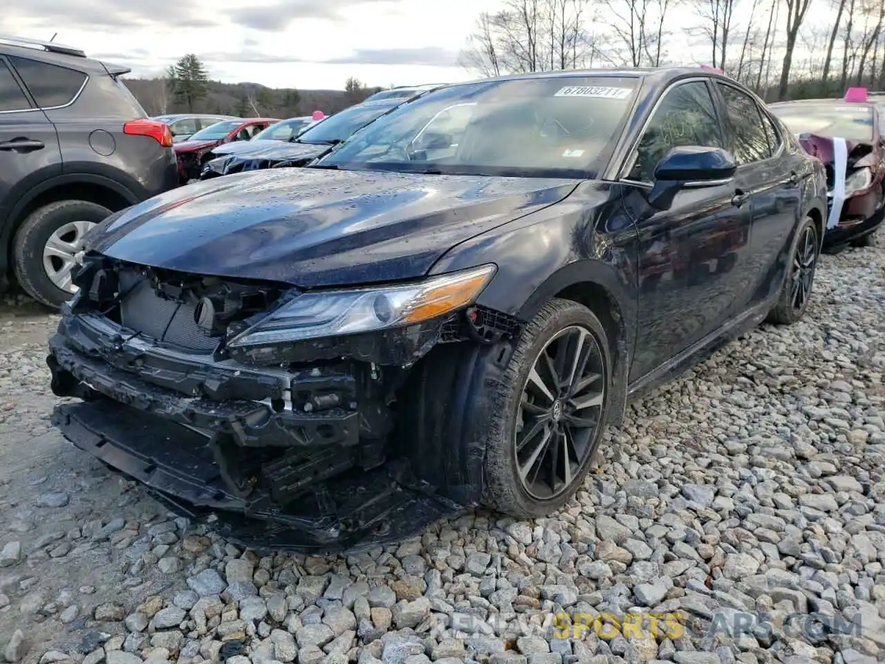 2 Photograph of a damaged car 4T1B61HK1KU300009 TOYOTA CAMRY 2019