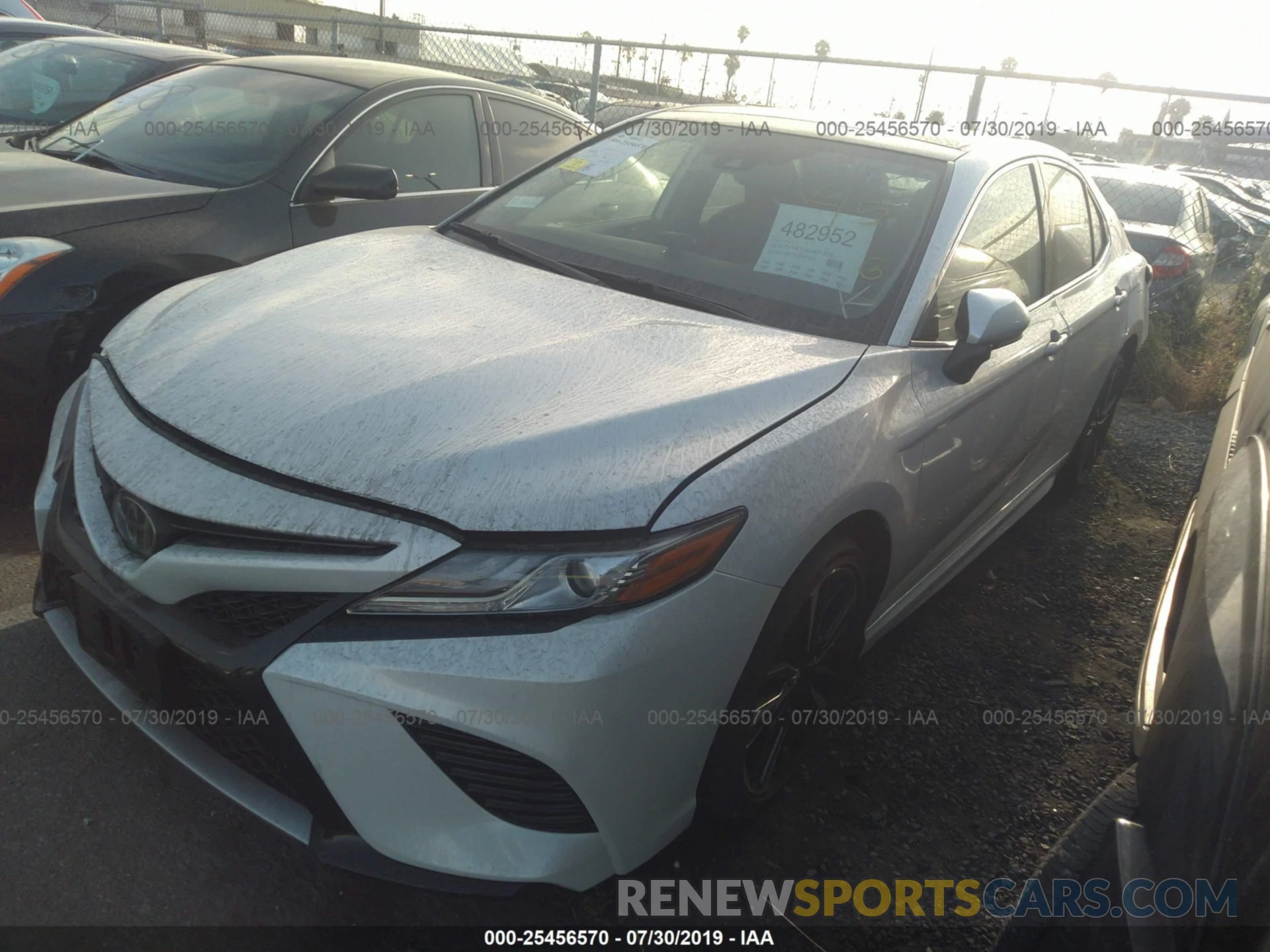 2 Photograph of a damaged car 4T1B61HK1KU691453 TOYOTA CAMRY 2019