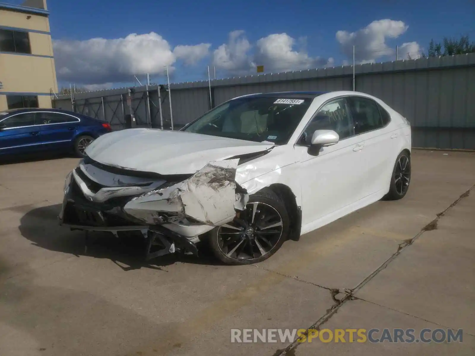 2 Photograph of a damaged car 4T1B61HK1KU701415 TOYOTA CAMRY 2019