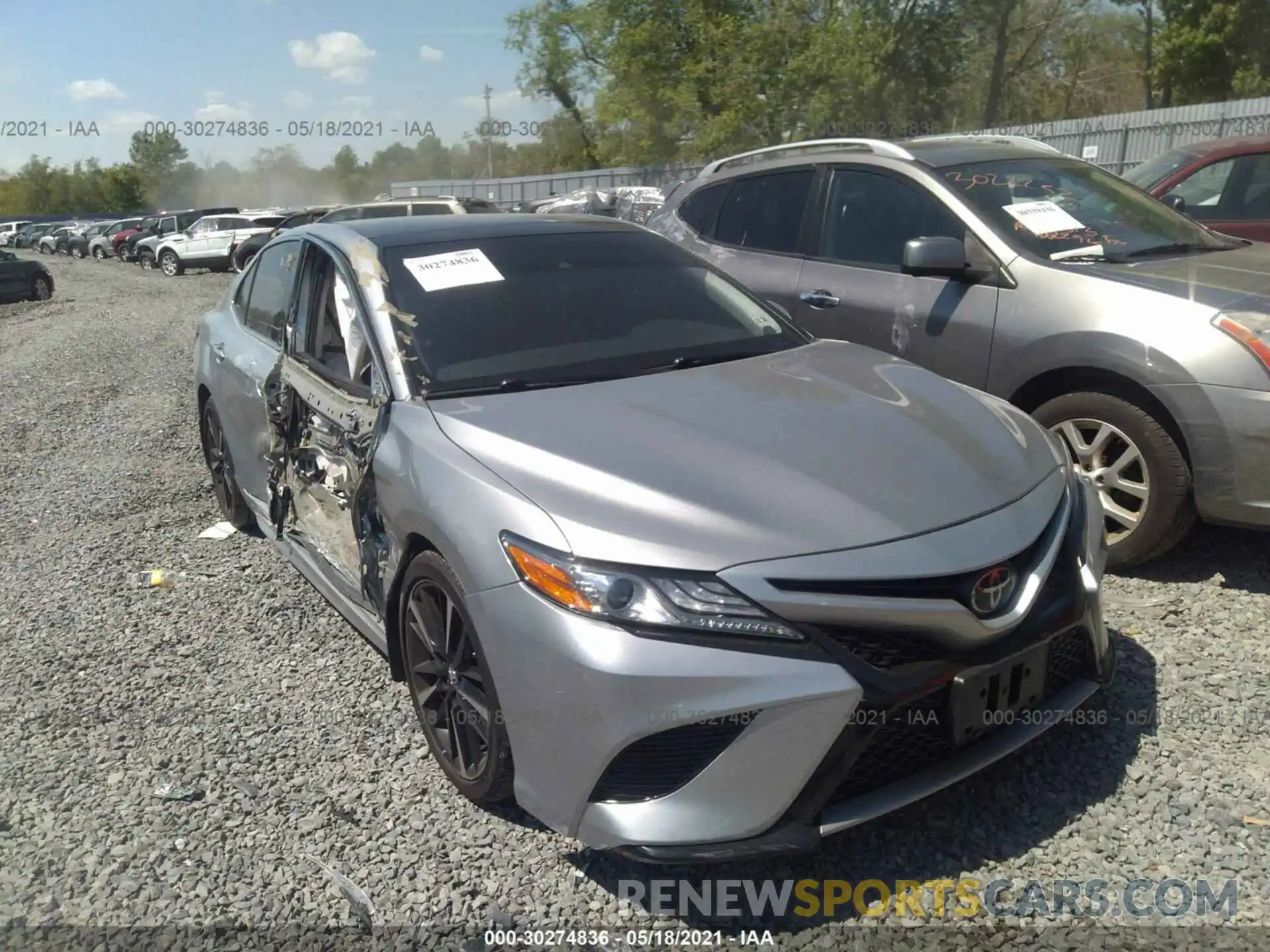 1 Photograph of a damaged car 4T1B61HK1KU703388 TOYOTA CAMRY 2019