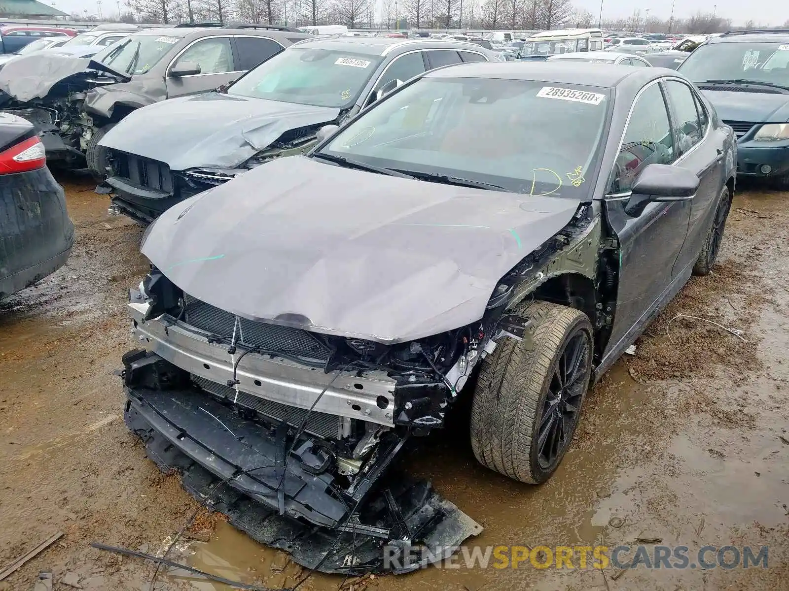 2 Photograph of a damaged car 4T1B61HK1KU708977 TOYOTA CAMRY 2019