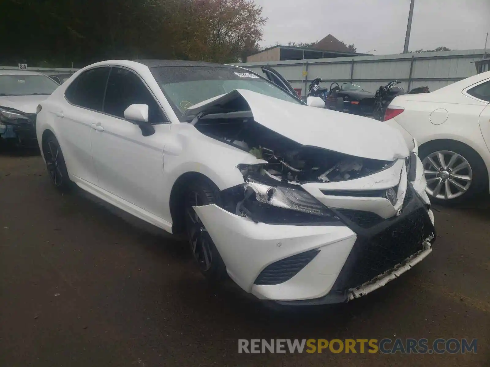 1 Photograph of a damaged car 4T1B61HK1KU709028 TOYOTA CAMRY 2019