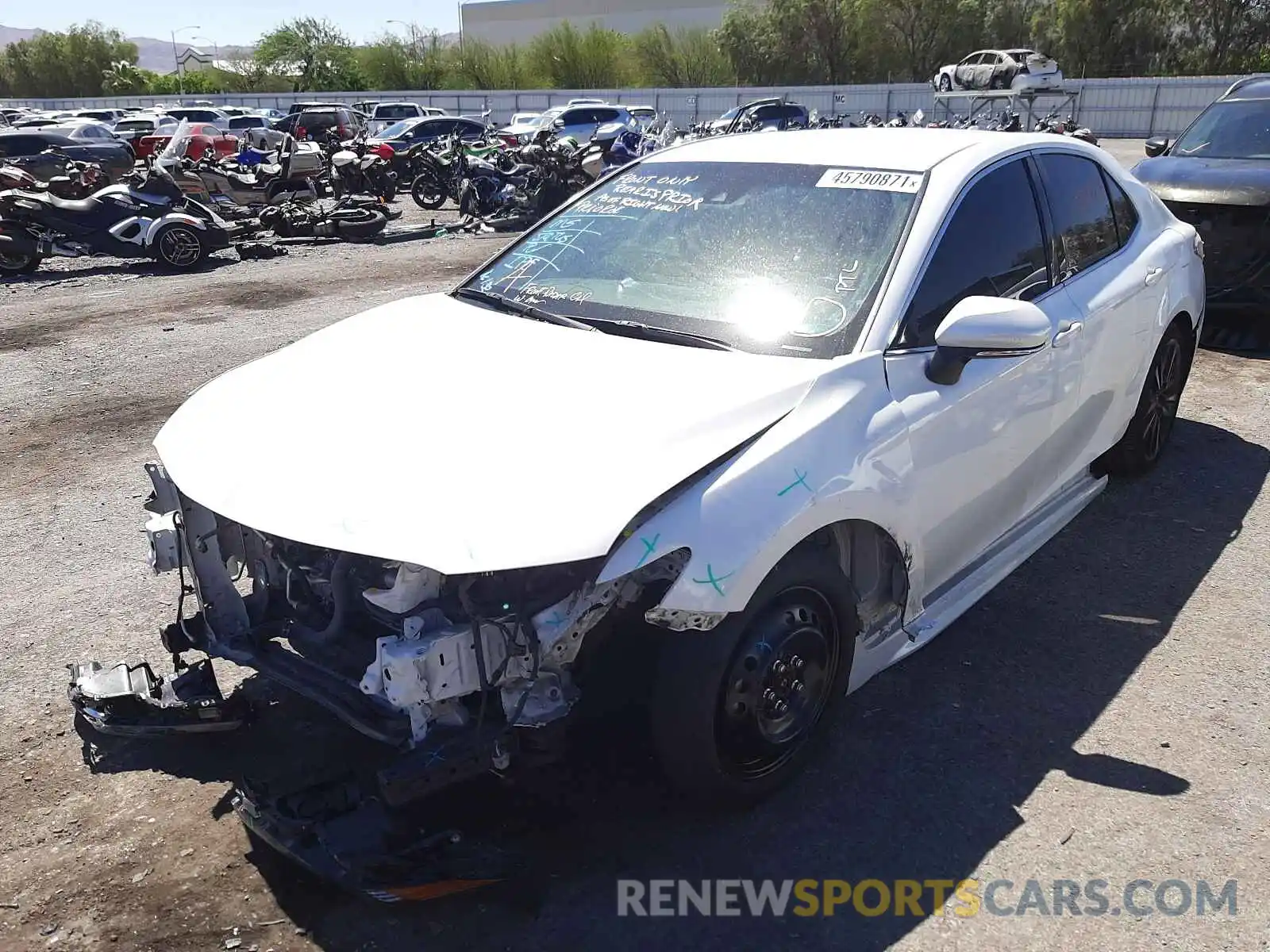 2 Photograph of a damaged car 4T1B61HK1KU712253 TOYOTA CAMRY 2019