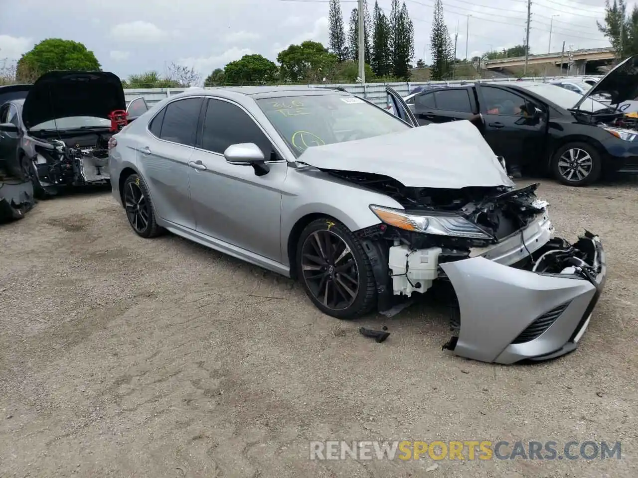 1 Photograph of a damaged car 4T1B61HK1KU765891 TOYOTA CAMRY 2019