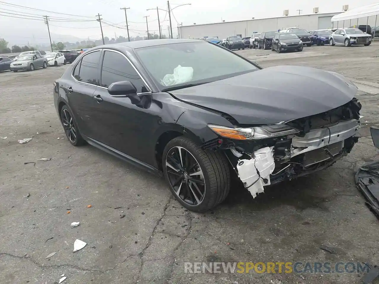 1 Photograph of a damaged car 4T1B61HK1KU772386 TOYOTA CAMRY 2019