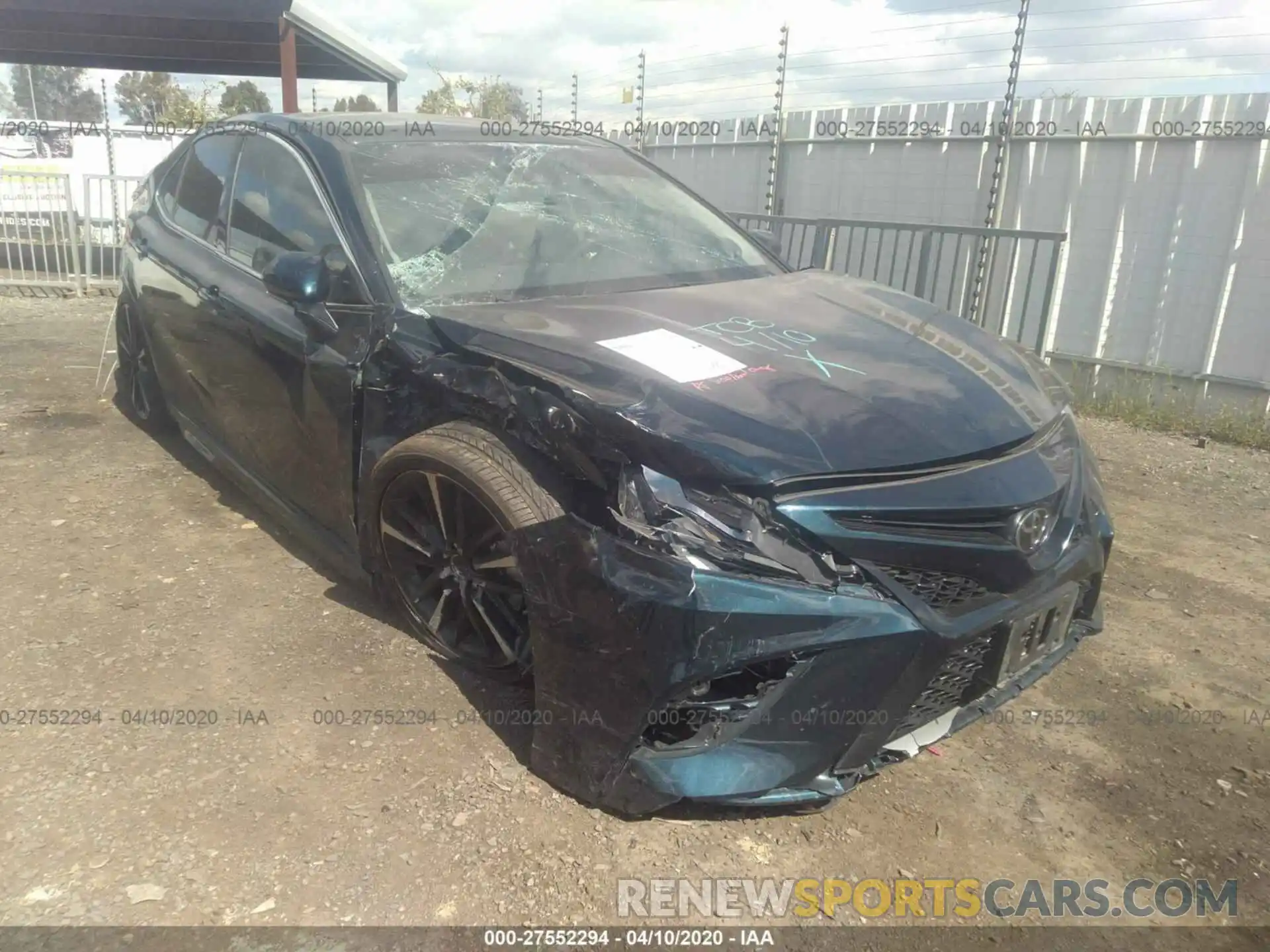 1 Photograph of a damaged car 4T1B61HK1KU776230 TOYOTA CAMRY 2019