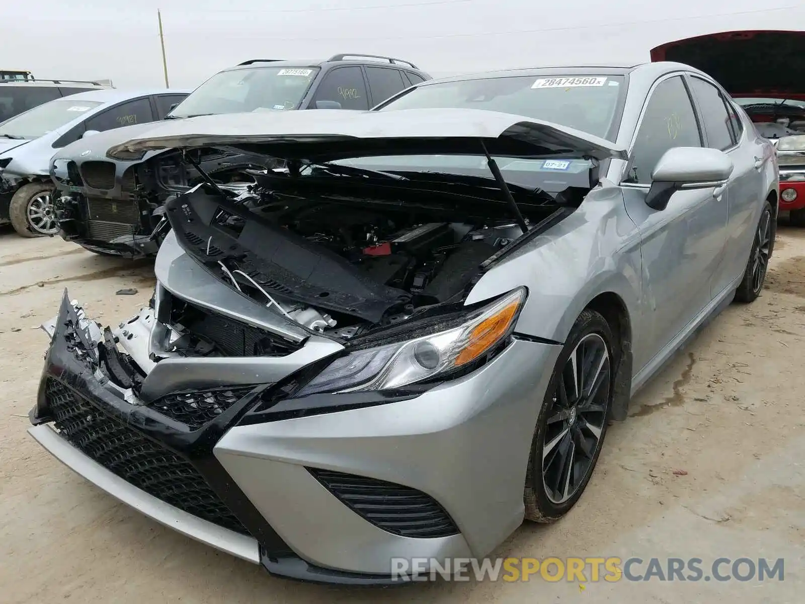 2 Photograph of a damaged car 4T1B61HK1KU804639 TOYOTA CAMRY 2019