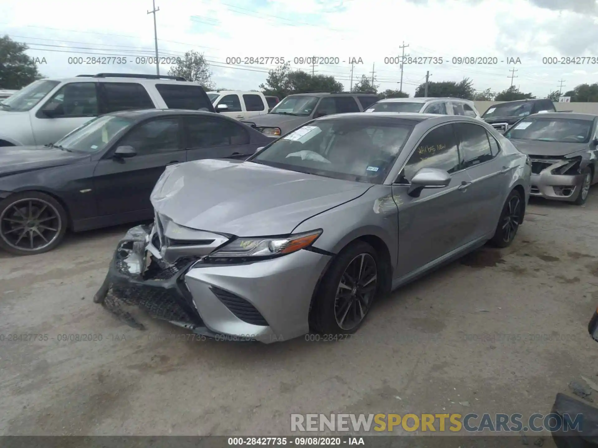 2 Photograph of a damaged car 4T1B61HK1KU823711 TOYOTA CAMRY 2019