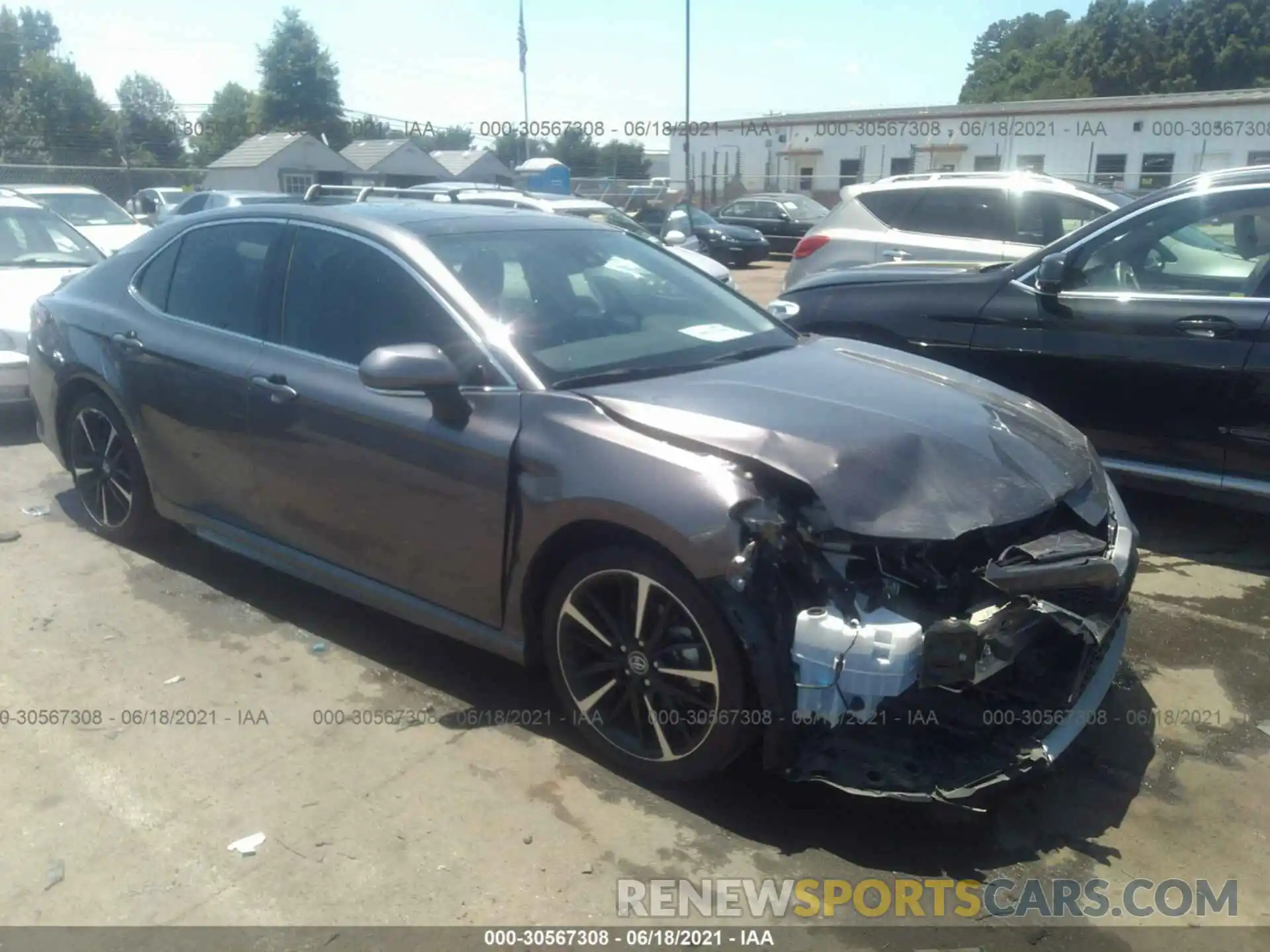 1 Photograph of a damaged car 4T1B61HK1KU845191 TOYOTA CAMRY 2019