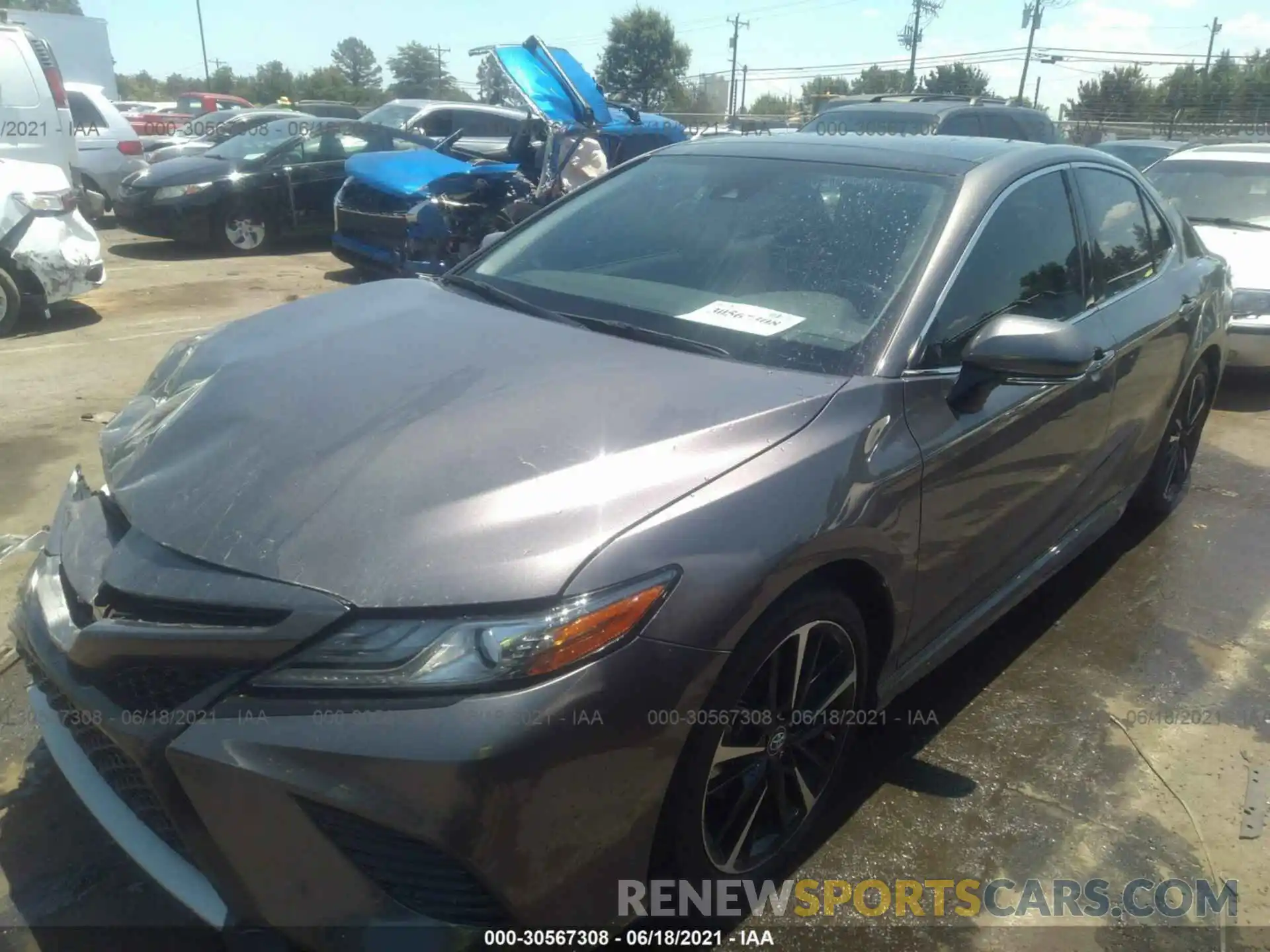 2 Photograph of a damaged car 4T1B61HK1KU845191 TOYOTA CAMRY 2019