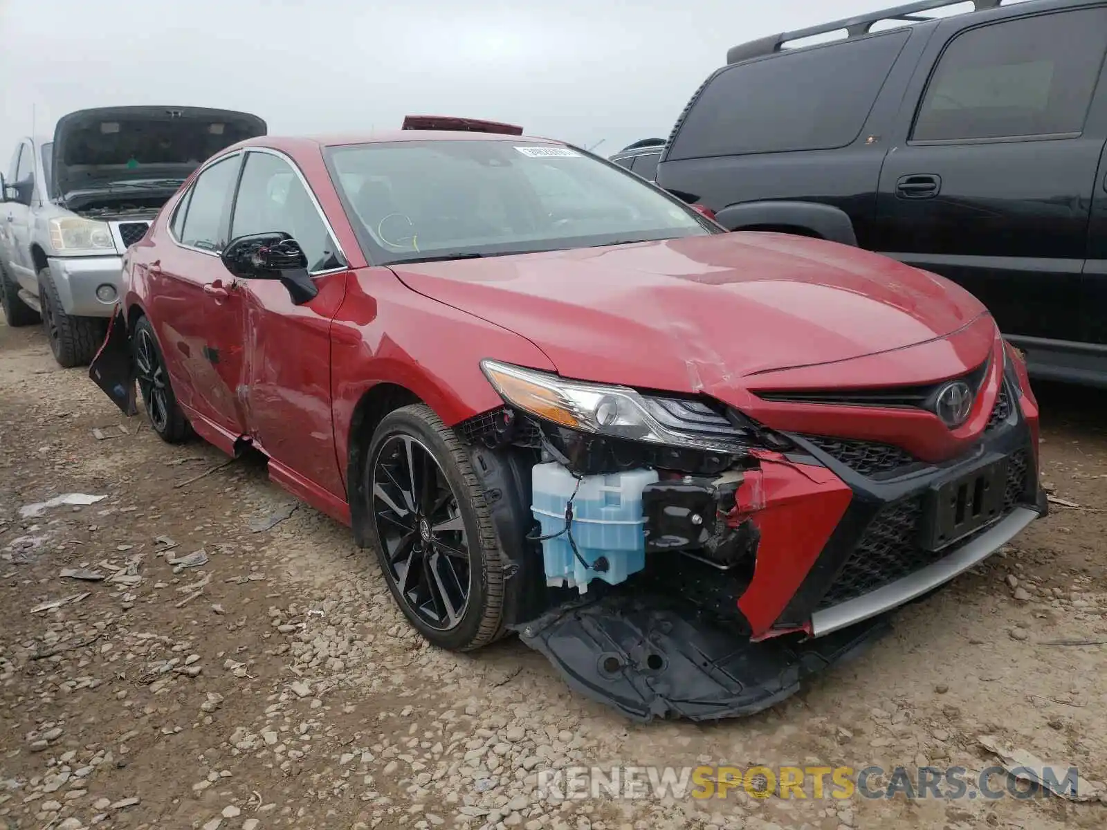 1 Photograph of a damaged car 4T1B61HK2KU173044 TOYOTA CAMRY 2019