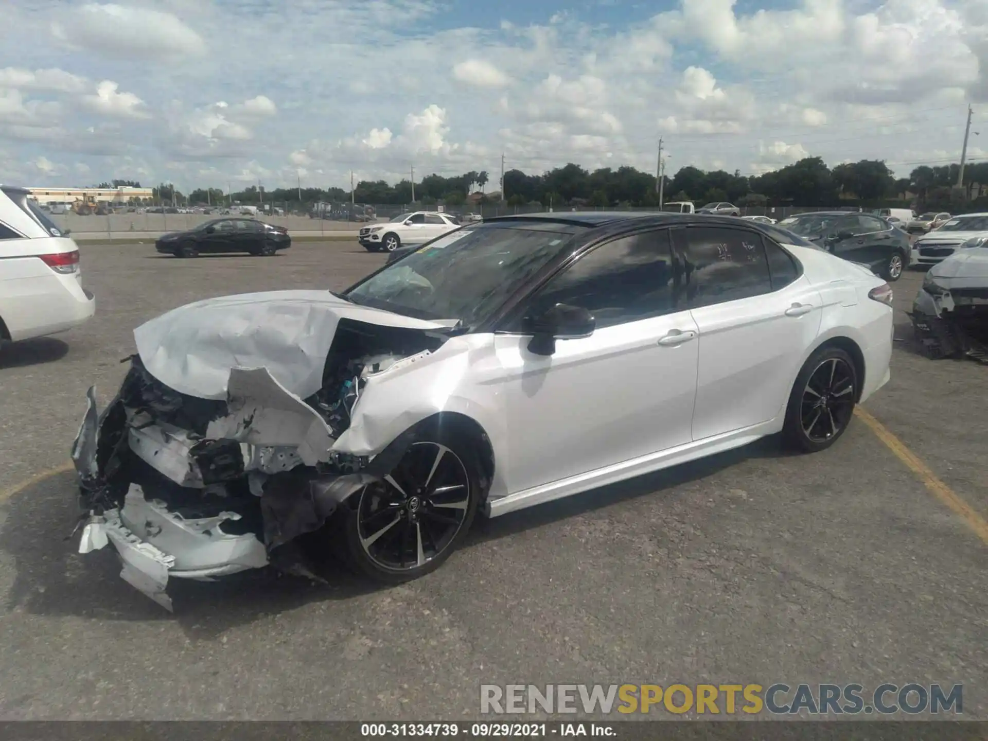 2 Photograph of a damaged car 4T1B61HK2KU182536 TOYOTA CAMRY 2019