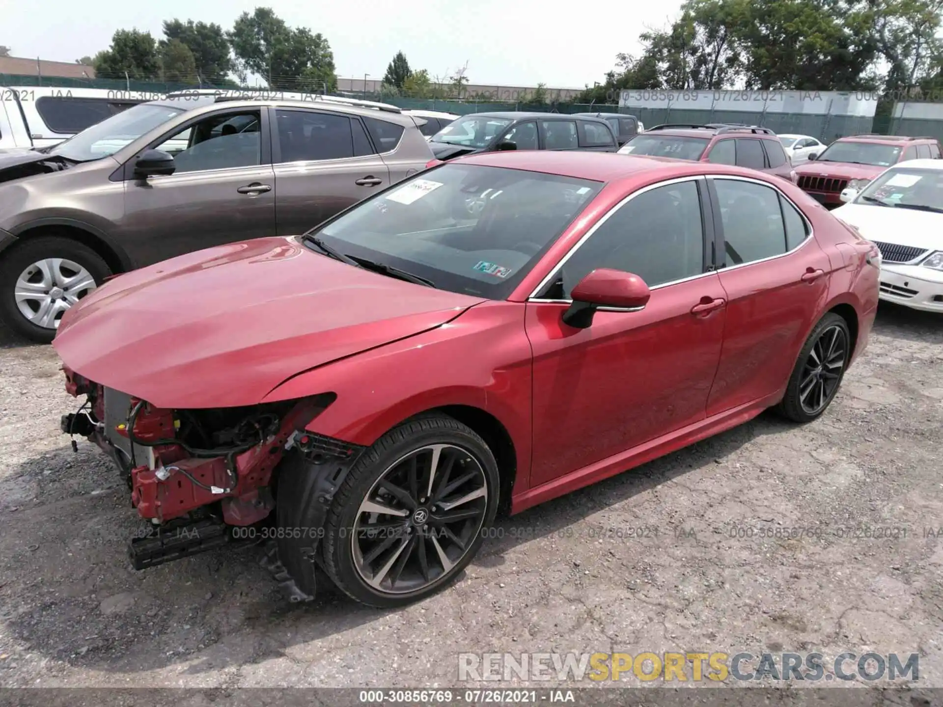 2 Photograph of a damaged car 4T1B61HK2KU194914 TOYOTA CAMRY 2019