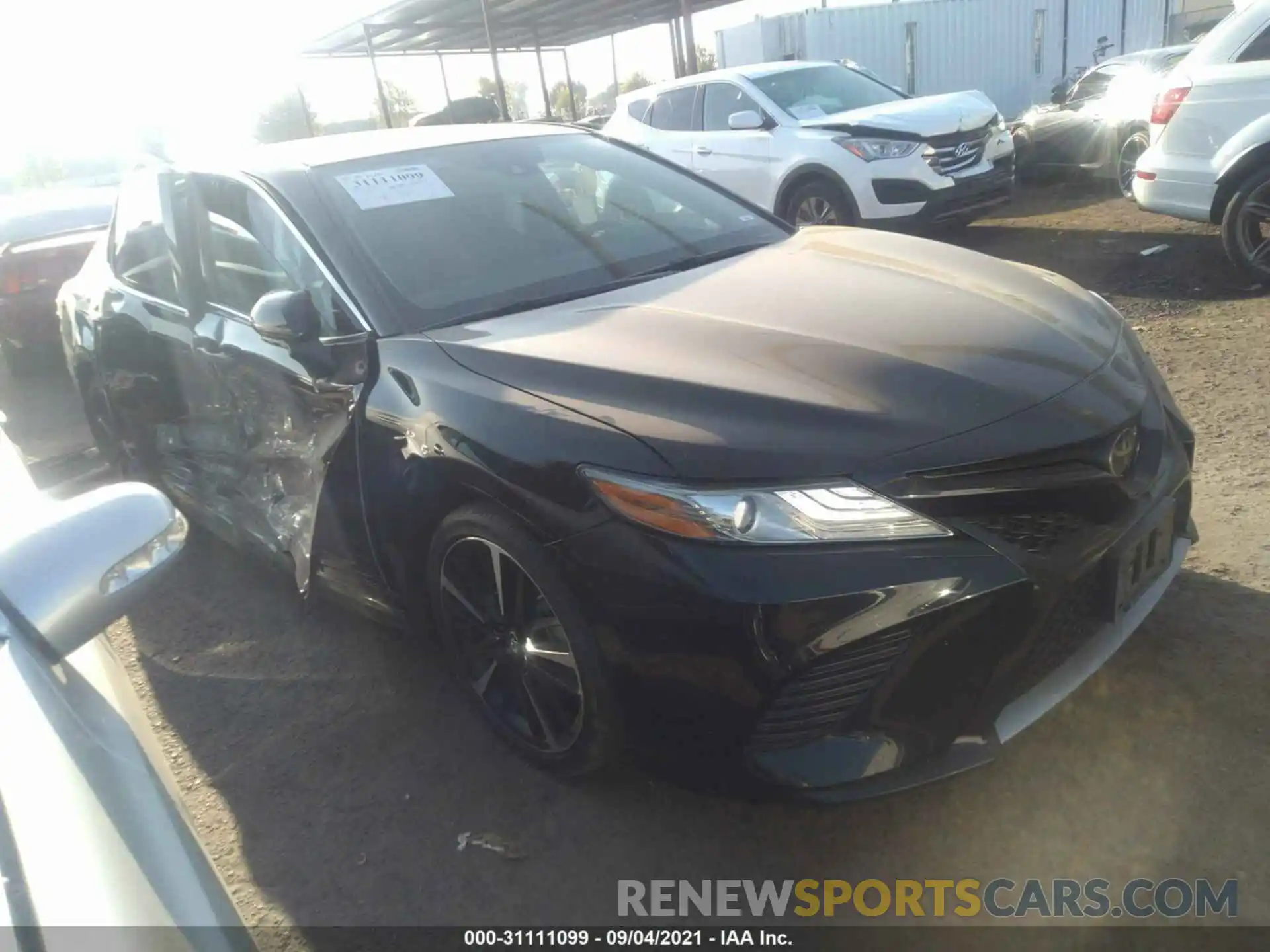 1 Photograph of a damaged car 4T1B61HK2KU219956 TOYOTA CAMRY 2019