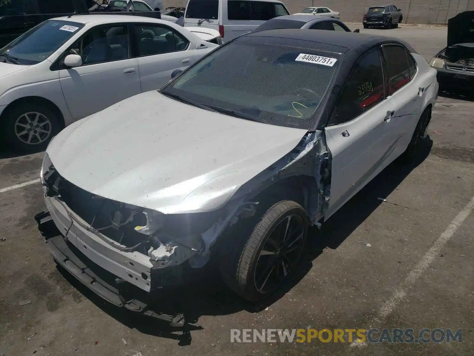 2 Photograph of a damaged car 4T1B61HK2KU235932 TOYOTA CAMRY 2019